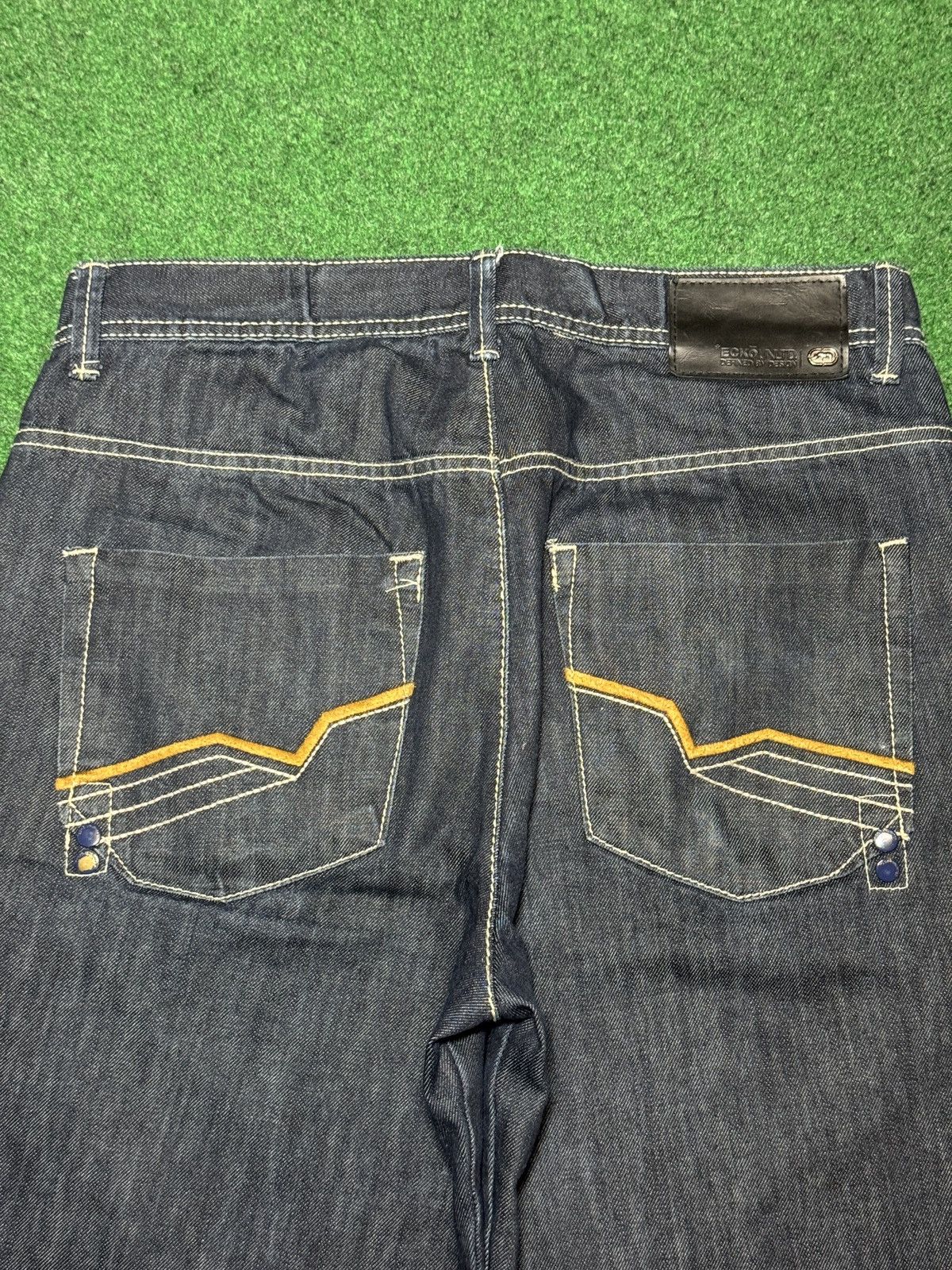Ecko Unltd. Ecko Unltd Baggy Jorts Dark 13” Loose Fit 33 Denim Shorts Size US 33 - 2 Thumbnail