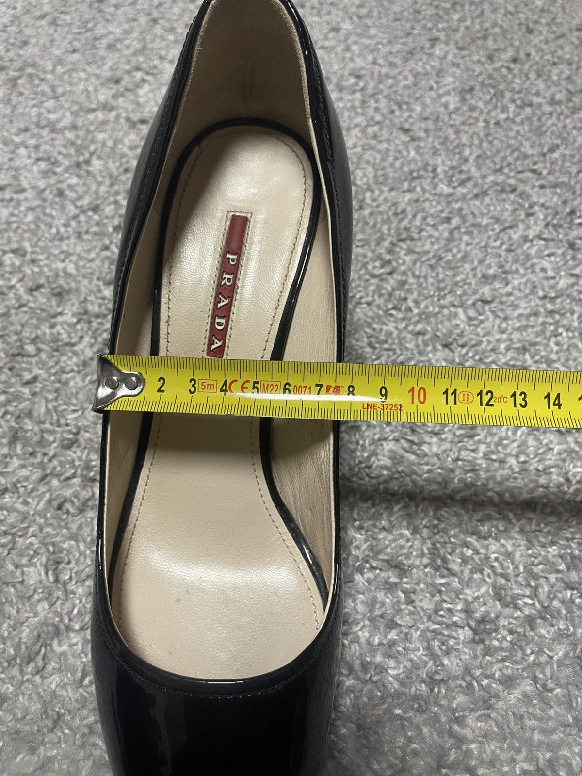 Prada Prada Vintage Patent Leather Peep Open Toe Wedge Cork Heels Size US 9 / IT 39 - 11 Thumbnail