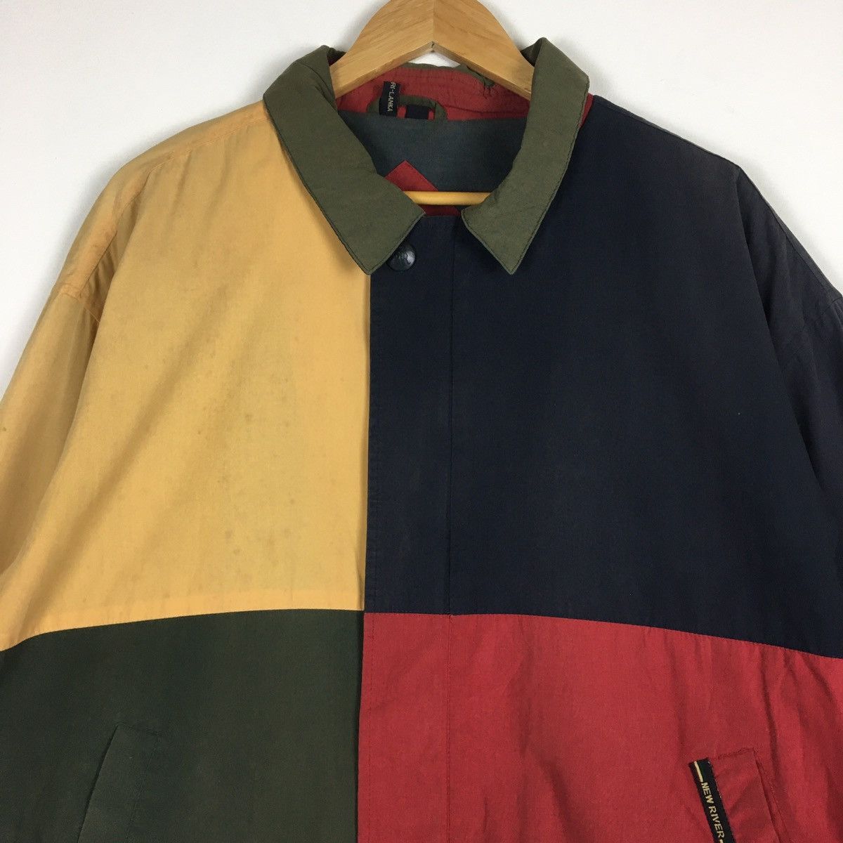 Vintage Vintage New River Colour Block Bomber Size US XL / EU 56 / 4 - 5 Thumbnail