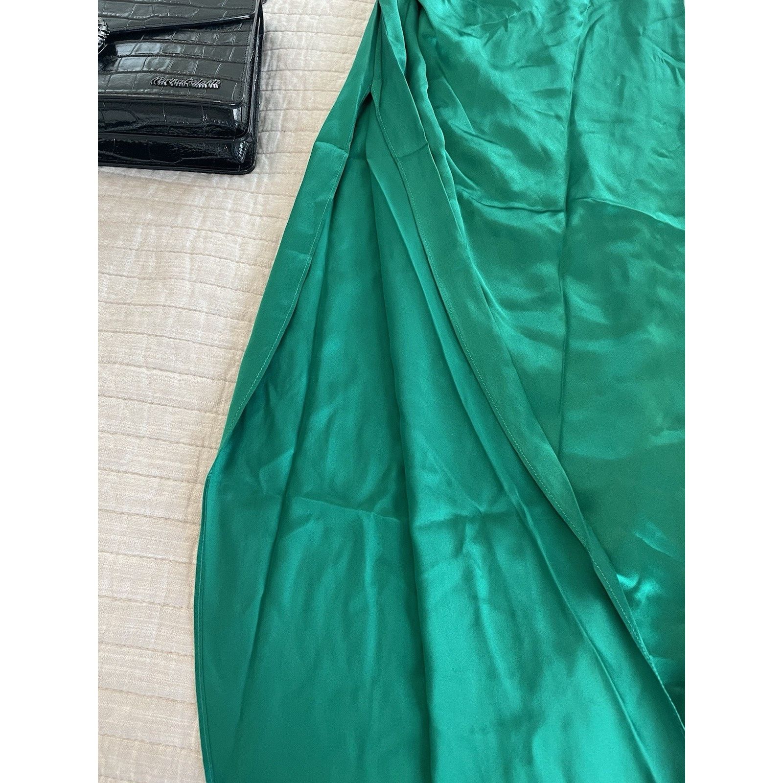 Amanda Uprichard Designer Amanda Uprichard Elektra Gathered Silk Halter Gown Size XS / US 0-2 / IT 36-38 - 11 Thumbnail