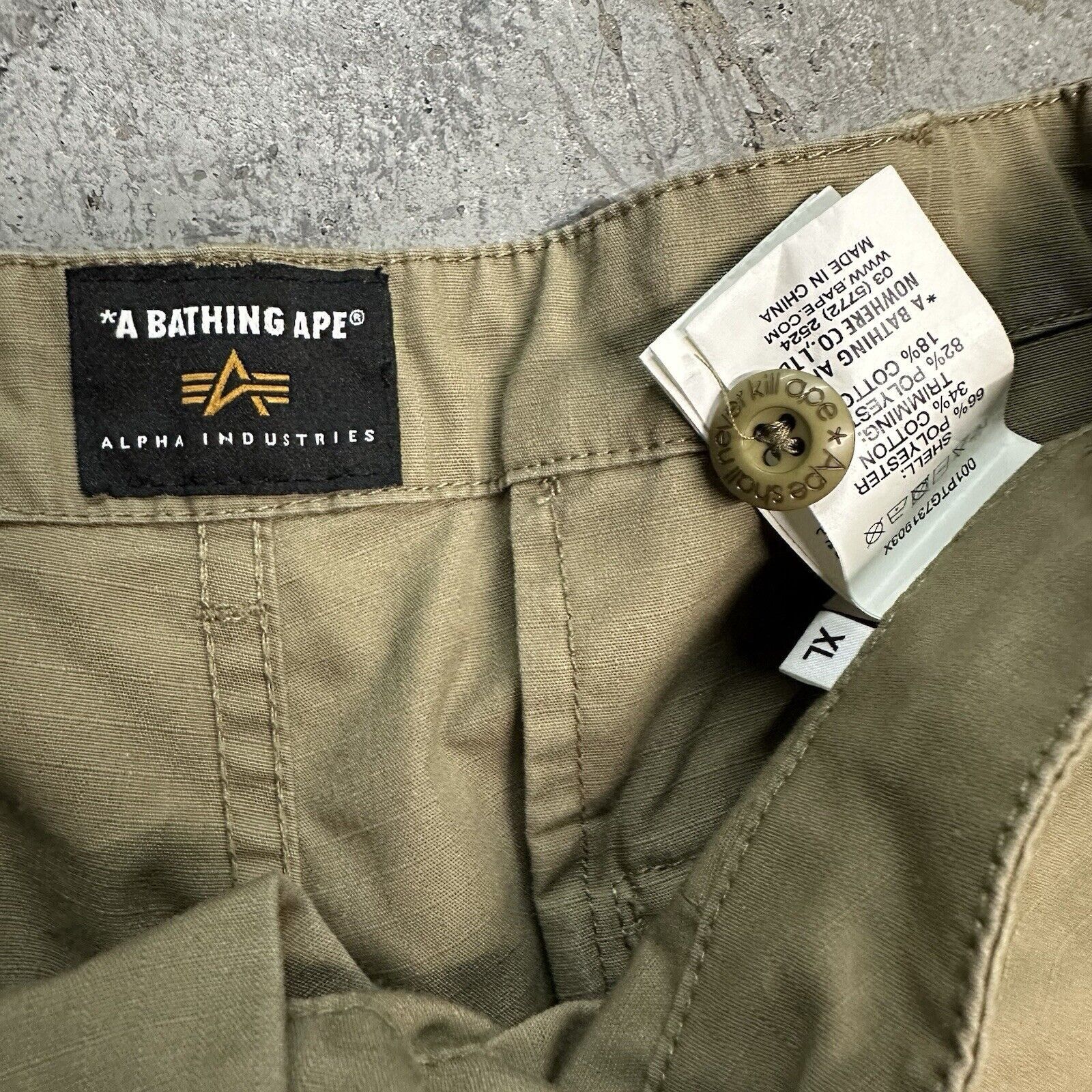 Alpha Industries × Bape A Bathing Ape Bape x Alpha Industries Military Cargo Pants Size US 38 / EU 54 - 7 Thumbnail