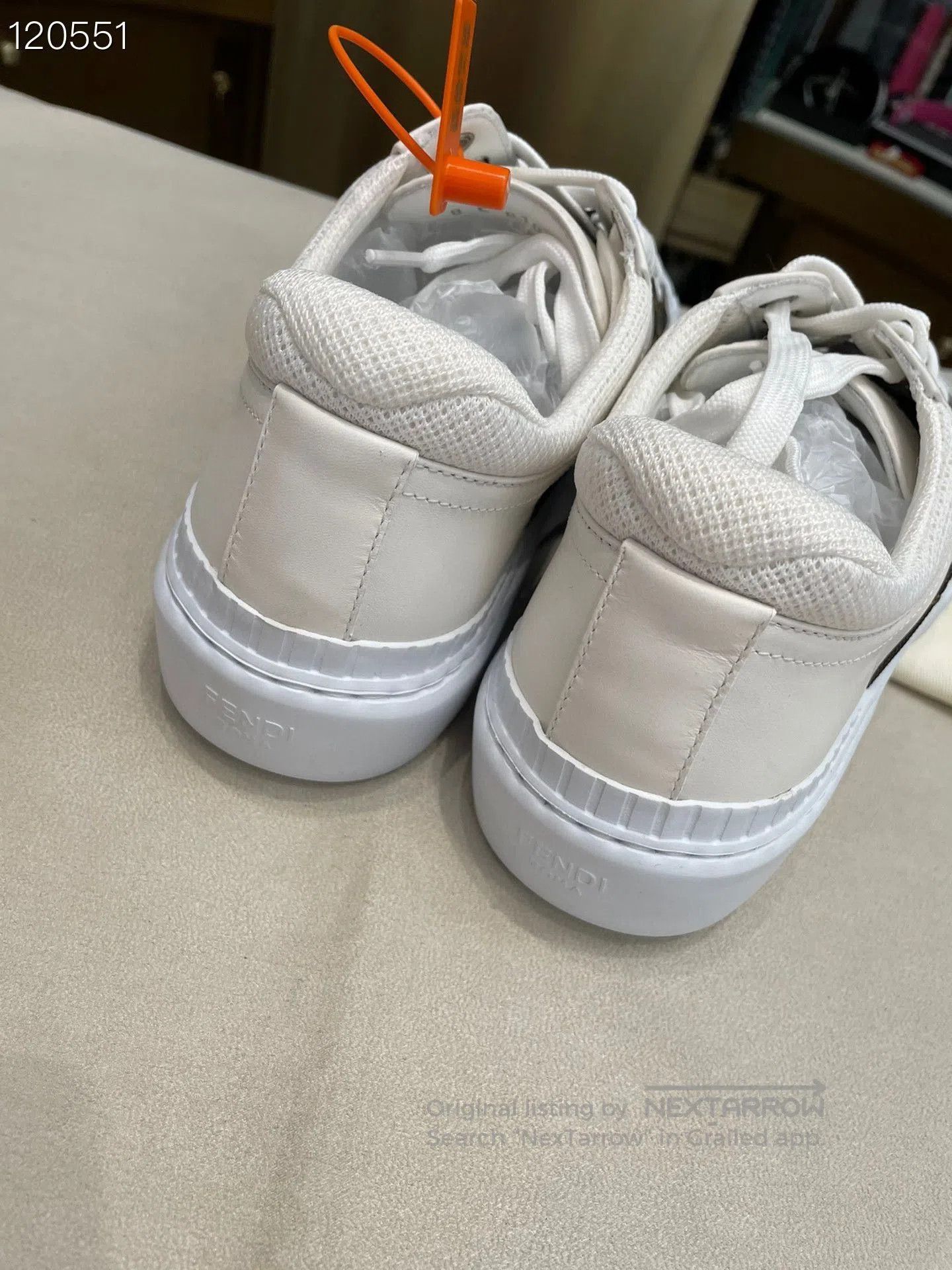 Fendi Fendi Force Series White Brown Low. Size US 6 / IT 36 - 4 Thumbnail