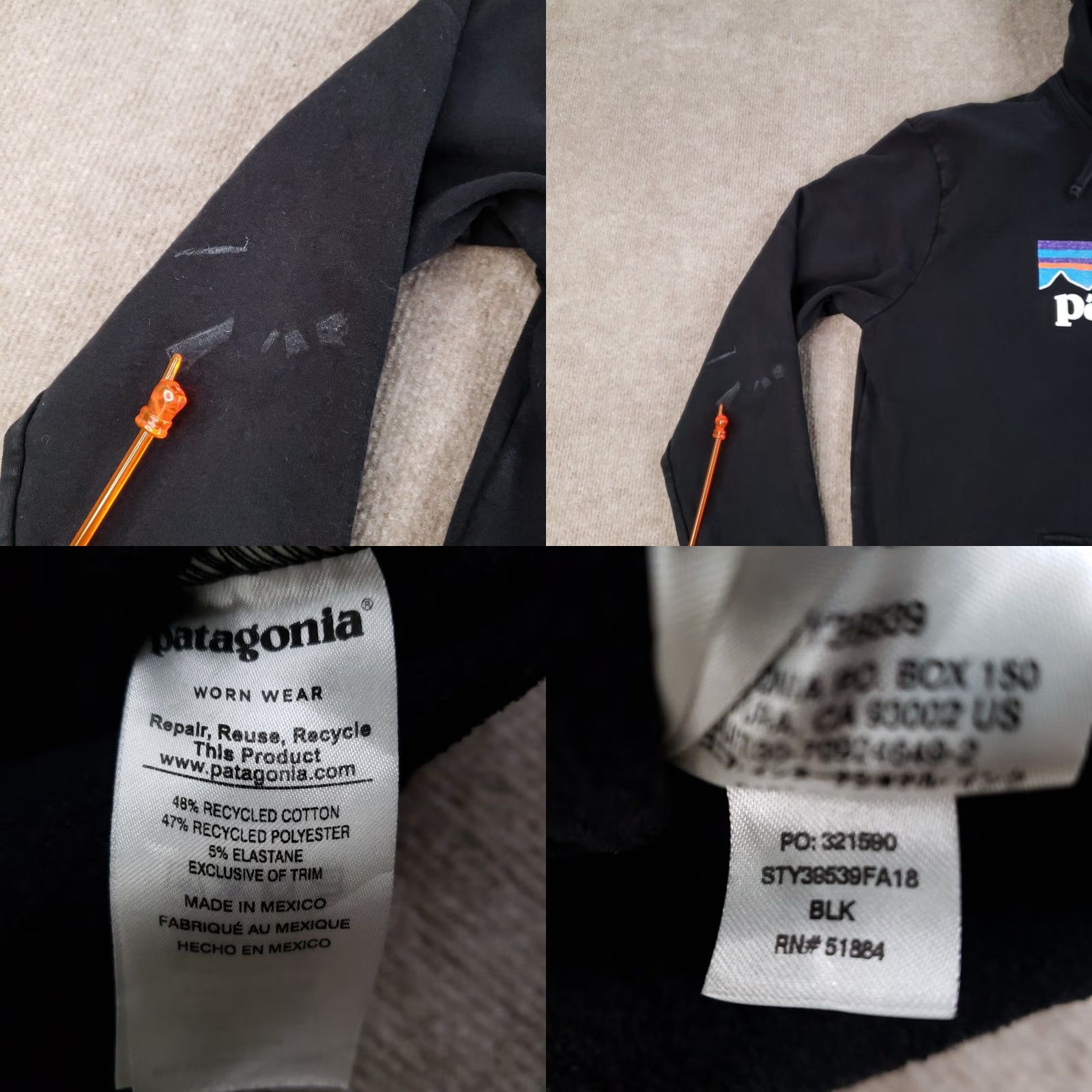 Patagonia Patagonia Hoodie Mens Large Black Uprisal Hoody Recycled Pullover Sweatshirt Z Size US L / EU 52-54 / 3 - 8 Thumbnail