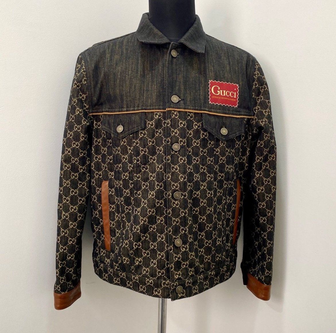 Gucci Gucci Teddy Bear Denim Jacket Grailed