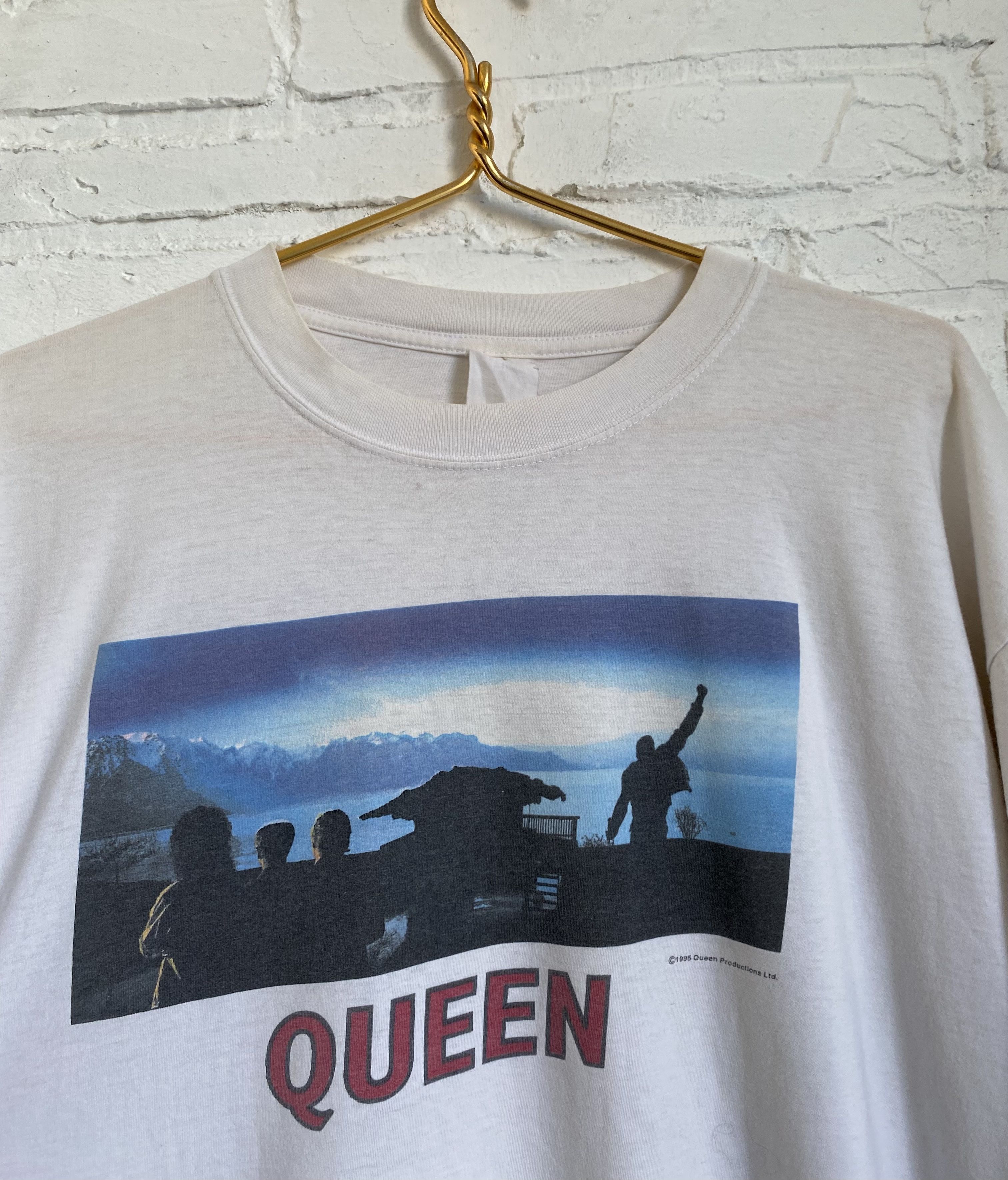 Band Tees × Vintage Vintage 1995 Queen Made in Heaven t-shirt Size US L / EU 52-54 / 3 - 2 Thumbnail