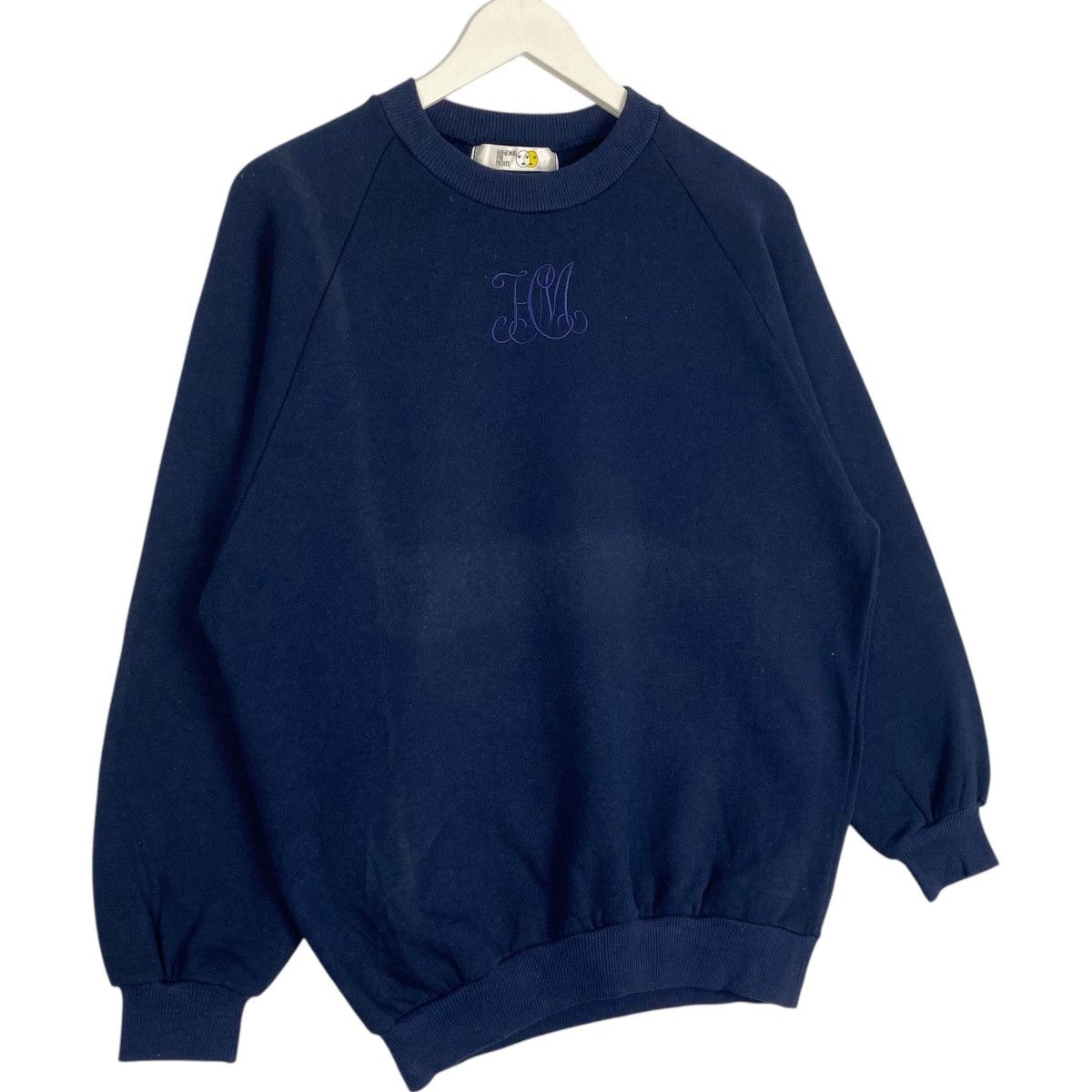 Vintage Vintage Cerruti 1881 Nino Crewneck Sweatshirt Navy Blue Size M / US 6-8 / IT 42-44 - 3 Thumbnail