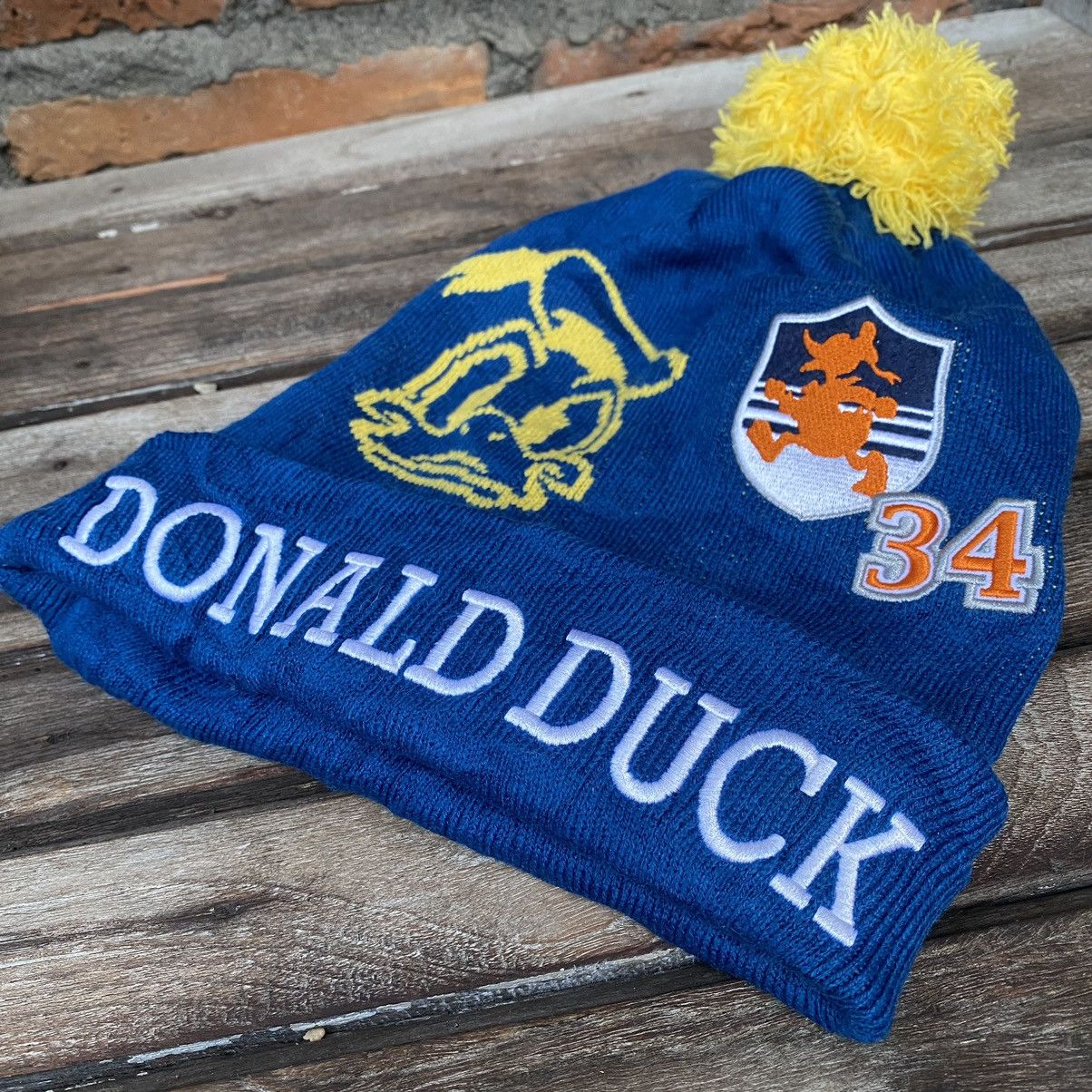 Disney × Japanese Brand × Mickey Mouse DONALD DUCK UNIQUE POM BEANIE HATS Size ONE SIZE - 4 Thumbnail