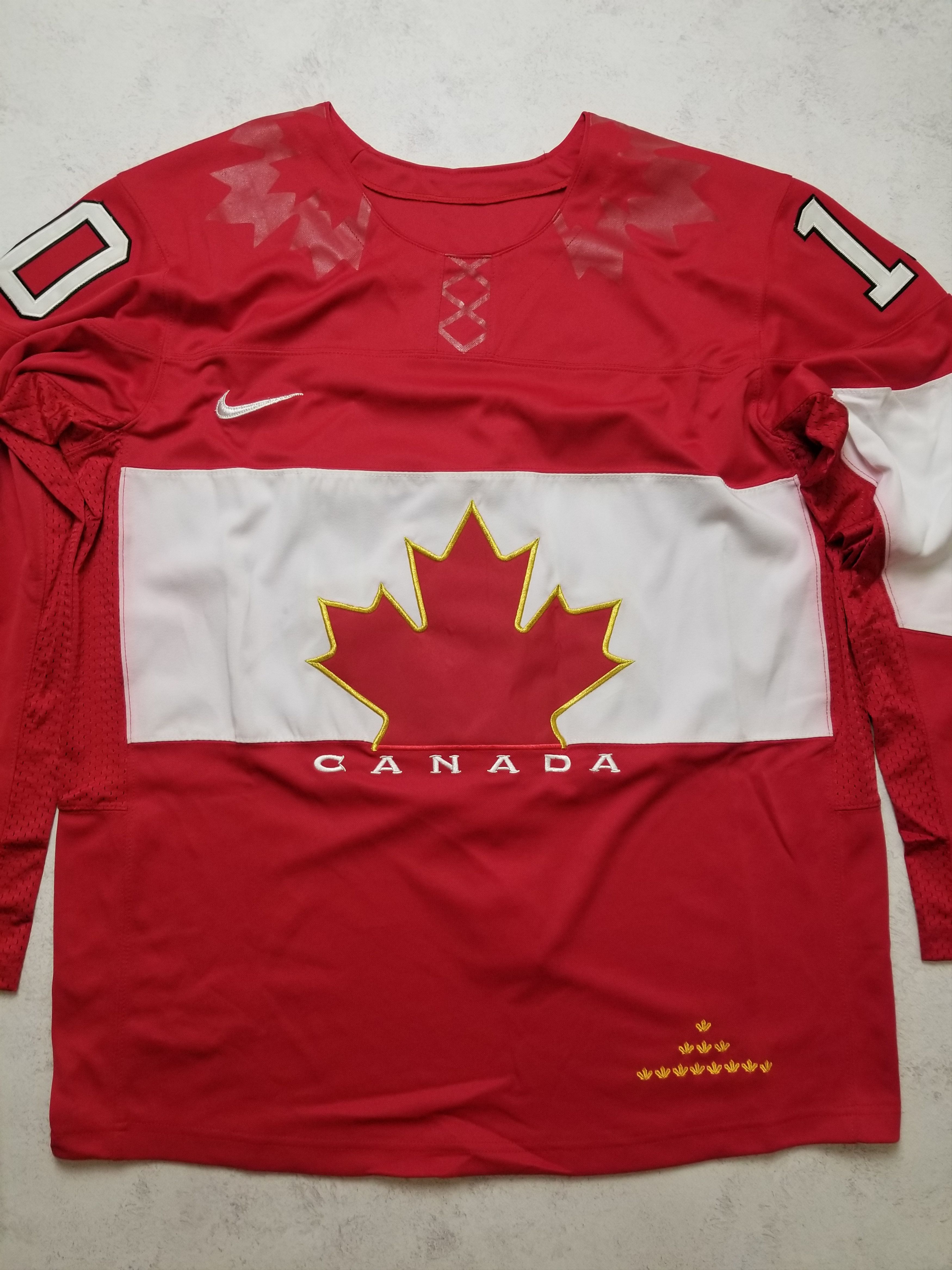Nike Nike Canada Team Sharp # 10 Winter Olympic Hockey Red Jersey Size US XXL / EU 58 / 5 - 19 Thumbnail