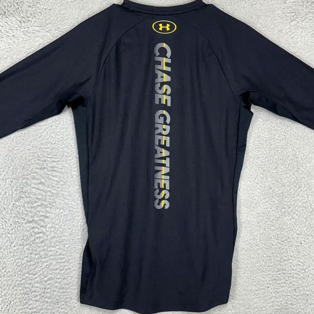 Under Armour Under Armour Project Rock Pullover Shirt Men Small Black 3/4 Sleeve Athletic Fitted Crewneck Logo Size US S / EU 44-46 / 1 - 3 Thumbnail