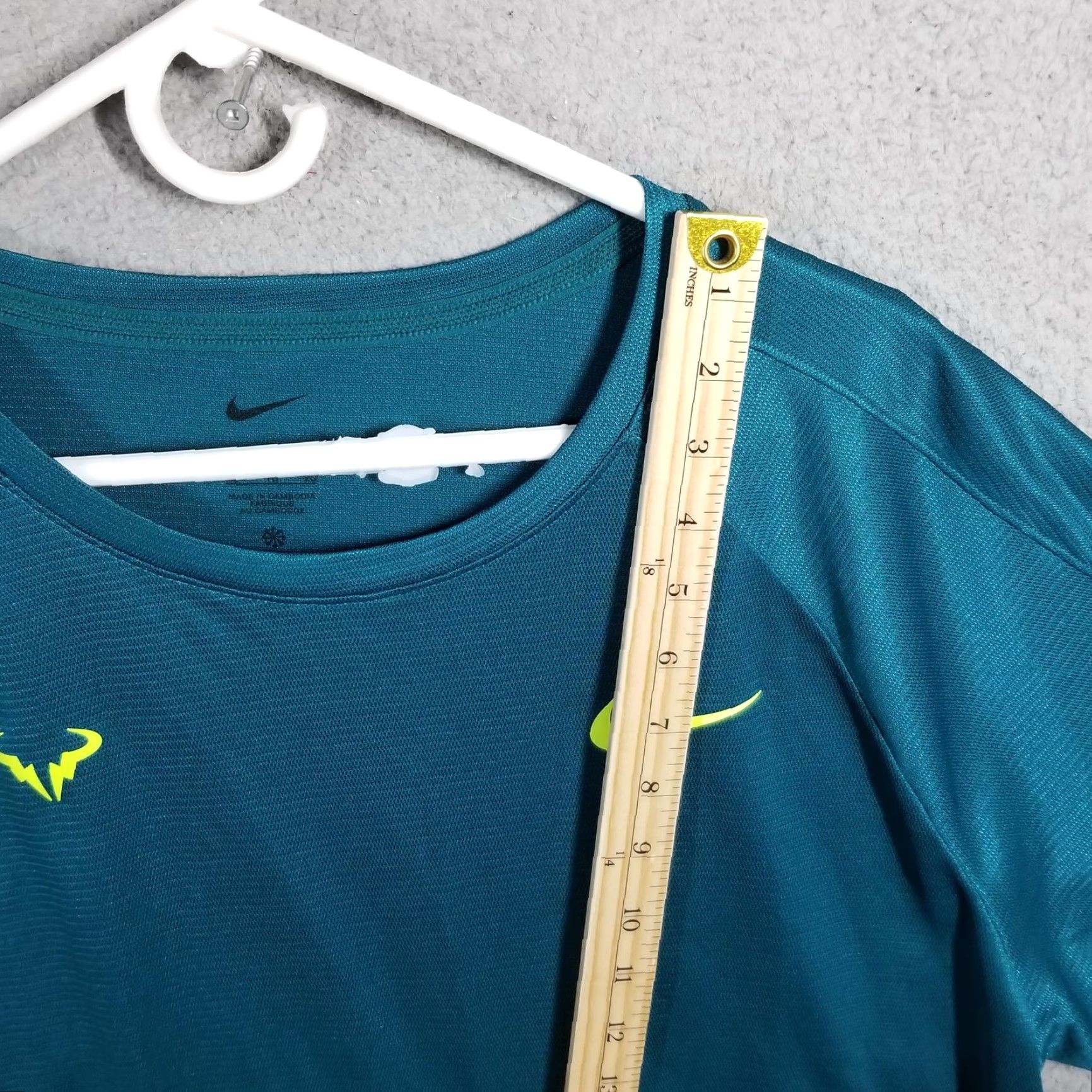 Nike Nike Dri-FIT Tennis Top Shirt Raglan Short Sleeve XL Men’s Teal DV2887-381 Size US XL / EU 56 / 4 - 4 Thumbnail