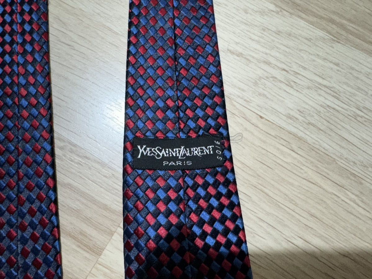 Designer × Vintage × Yves Saint Laurent Yves Saint Laurent tie Size ONE SIZE - 5 Thumbnail