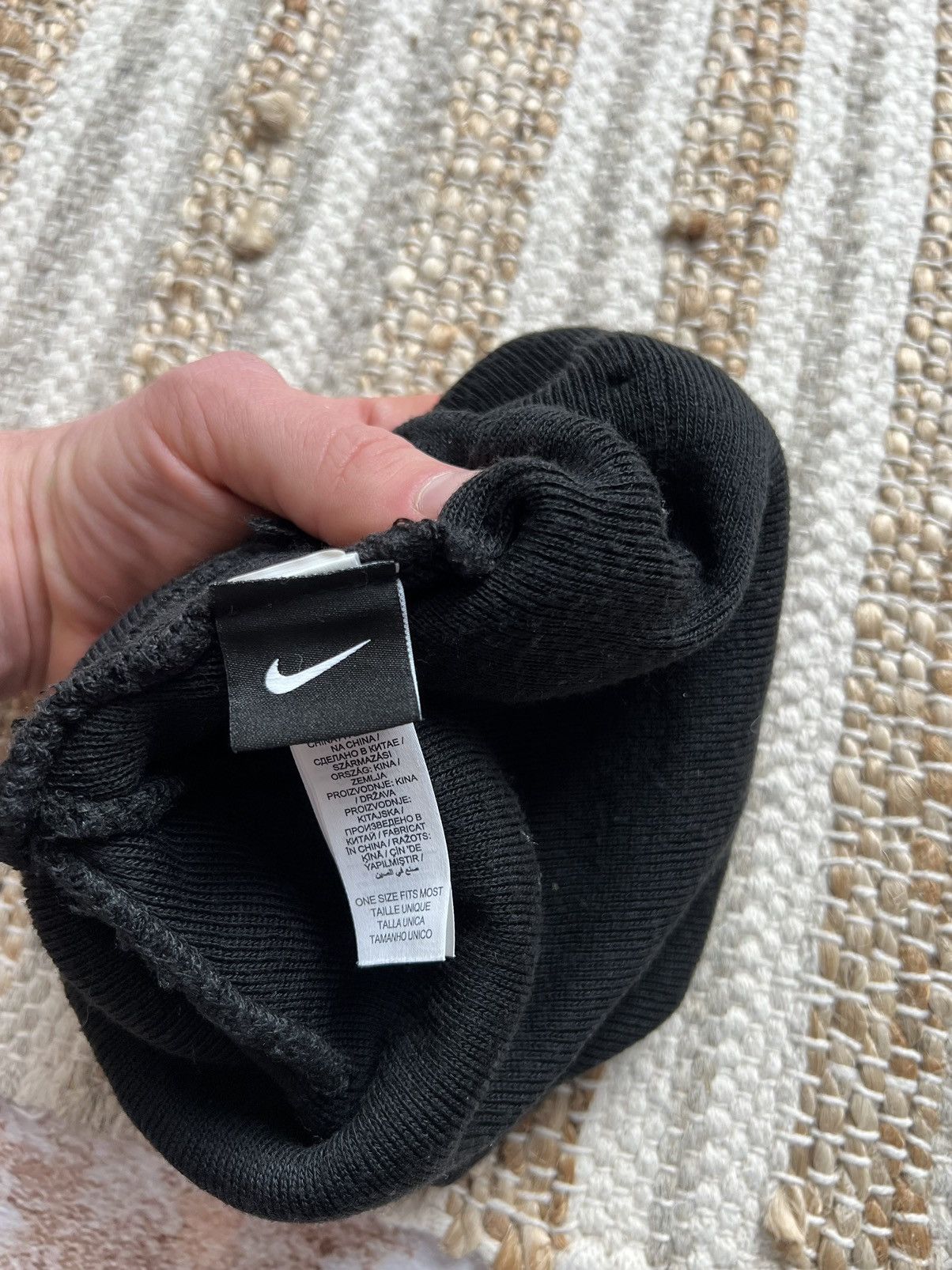 Nike × Nike ACG × Vintage Nike metallic swoosh beanie Size ONE SIZE - 4 Thumbnail