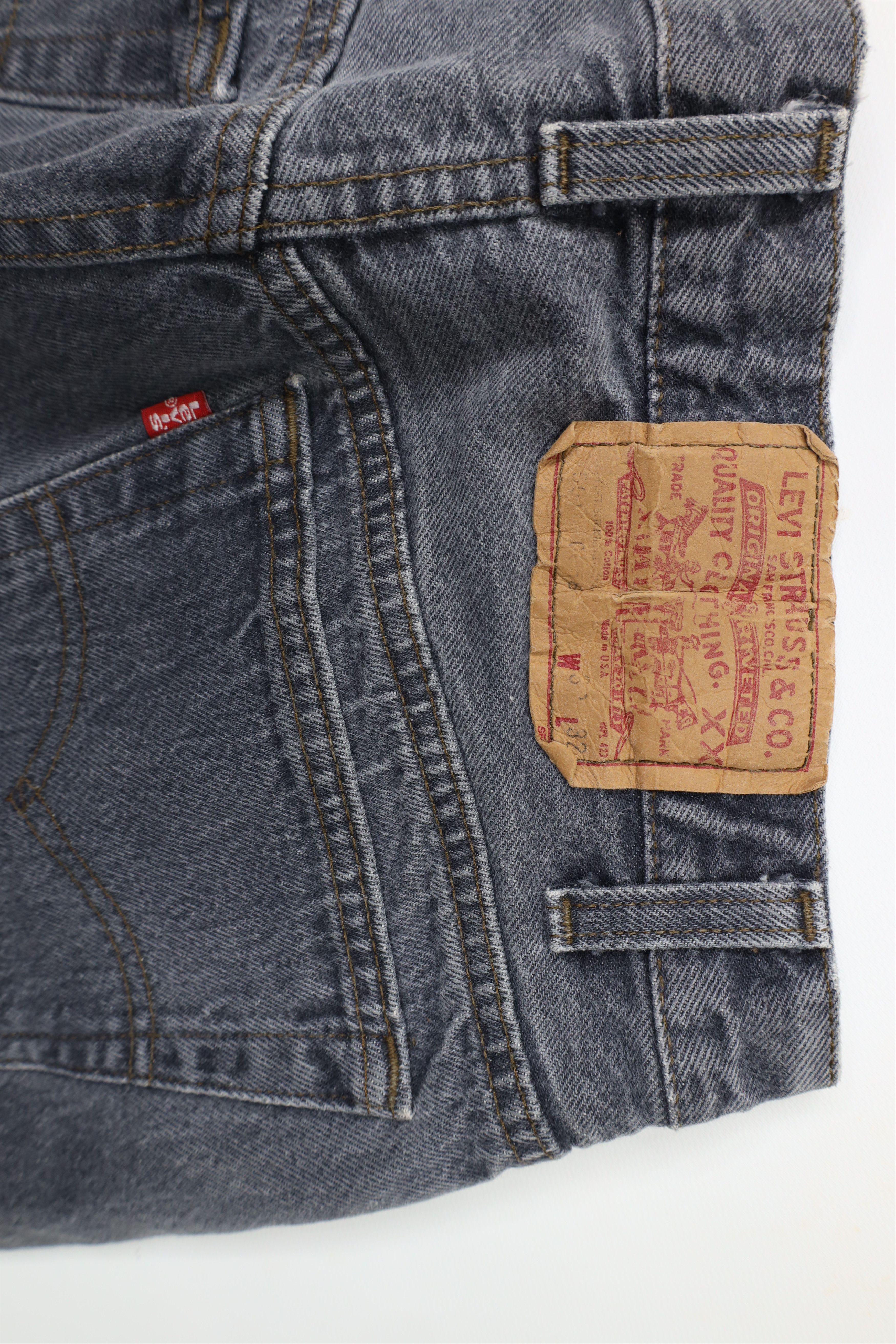 Levi's × Vintage Vintage 80s Levis Button Fly Original Fit Jeans Gray USA Size US 30 / EU 46 - 12 Thumbnail