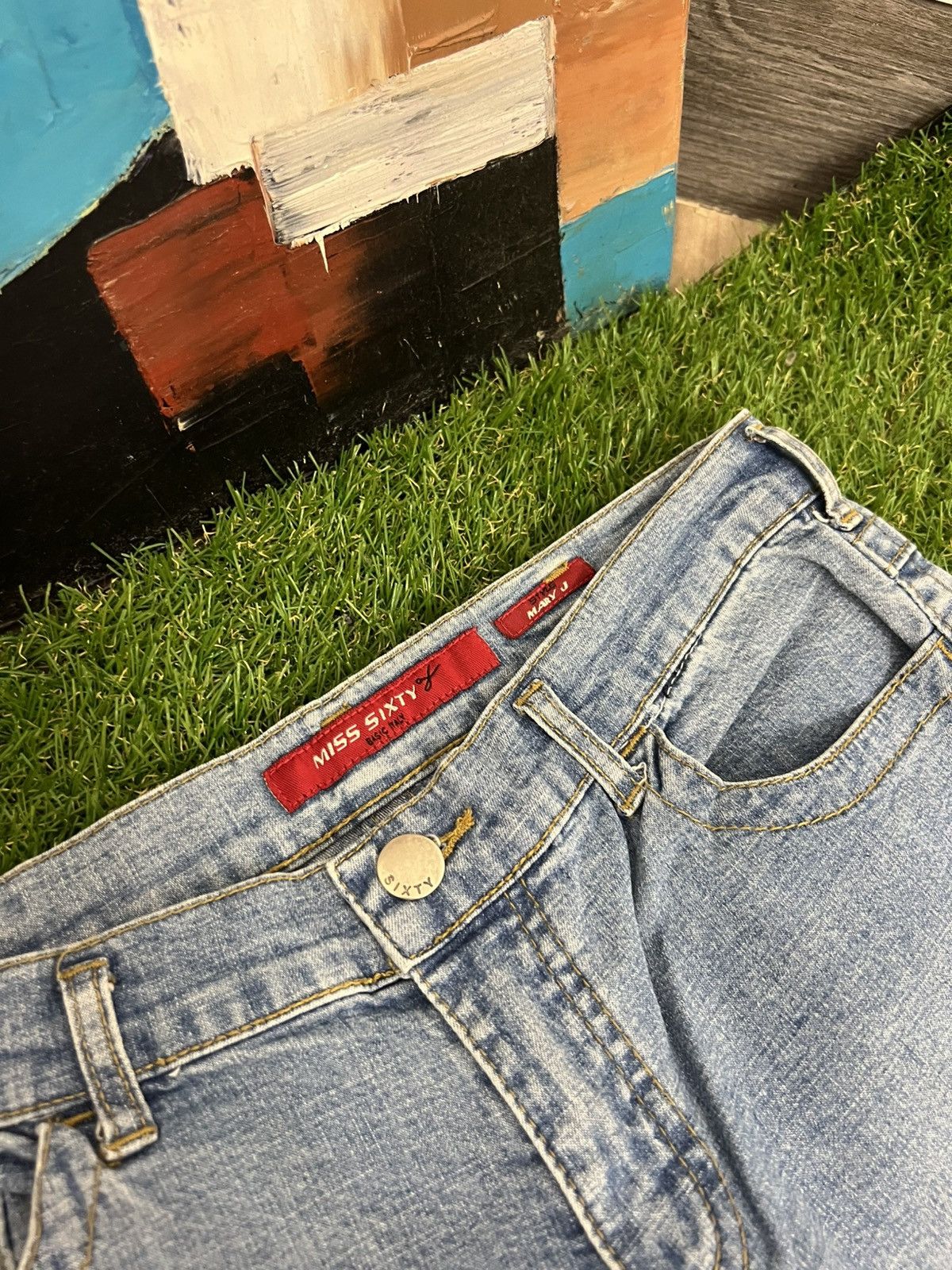 Japanese Brand Y2K Vintage Miss Sixty Jeans Flared Low Rise Size 26" / US 2 / IT 38 - 6 Thumbnail