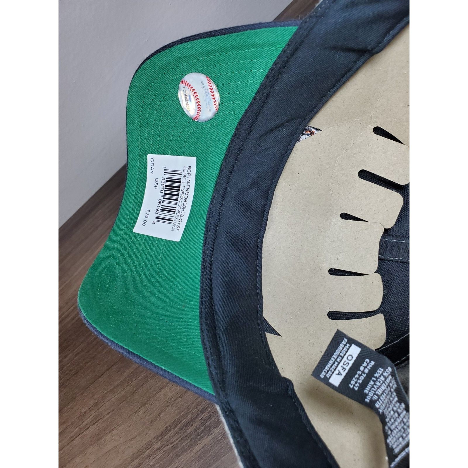 47 Brand × MLB Detroit Tigers Cooperstown Hat Cap Script Logo Gray Fleece Size ONE SIZE - 11 Thumbnail