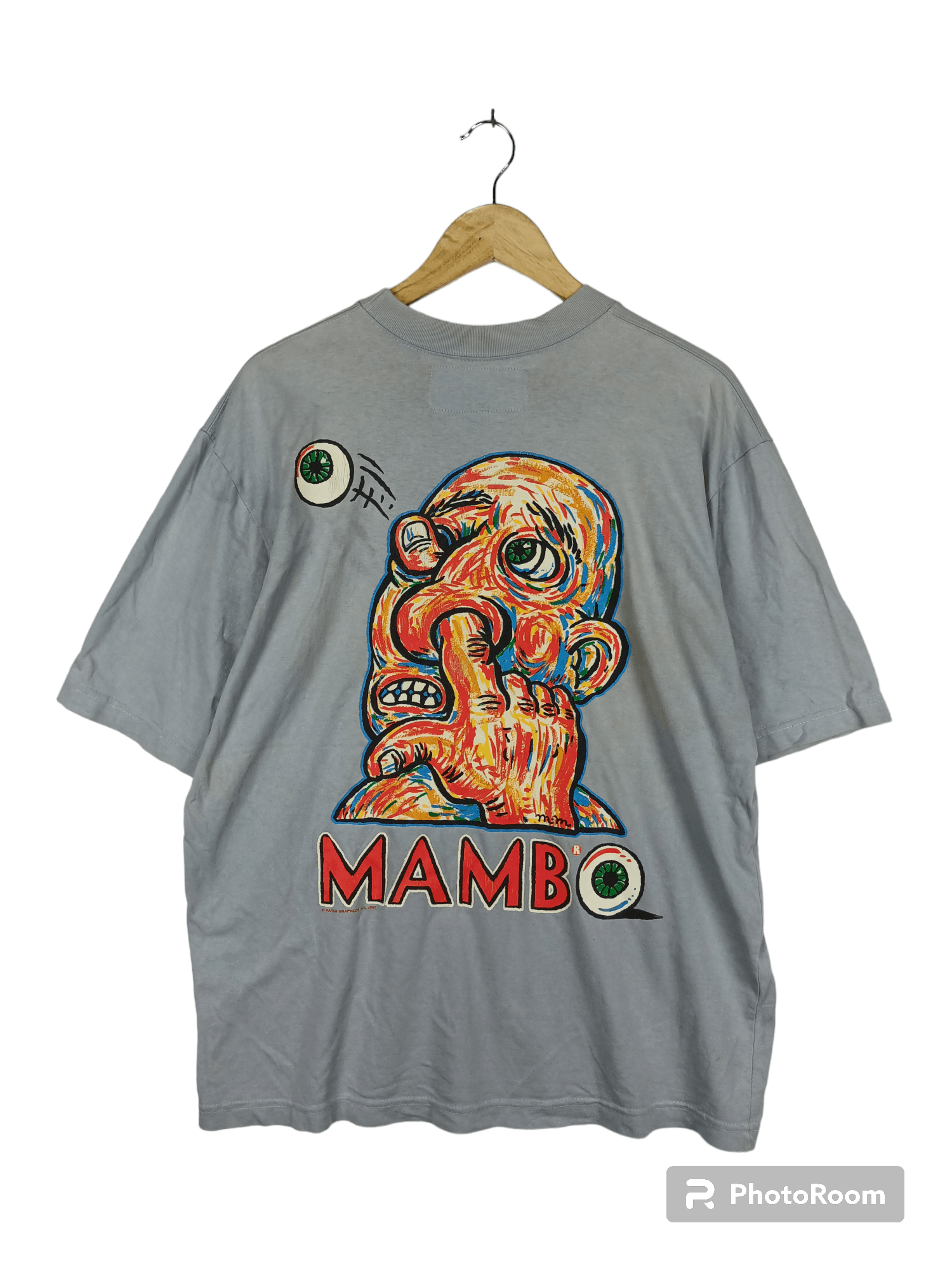 Rare!! 90s Vintage mambo nice design tshirts