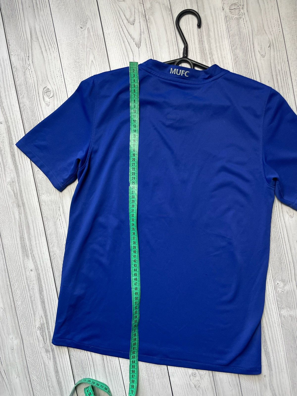 Nike × Vintage Vintage Nike Manchester United soccer jersey size Xs blue Size US XS / EU 42 / 0 - 9 Thumbnail