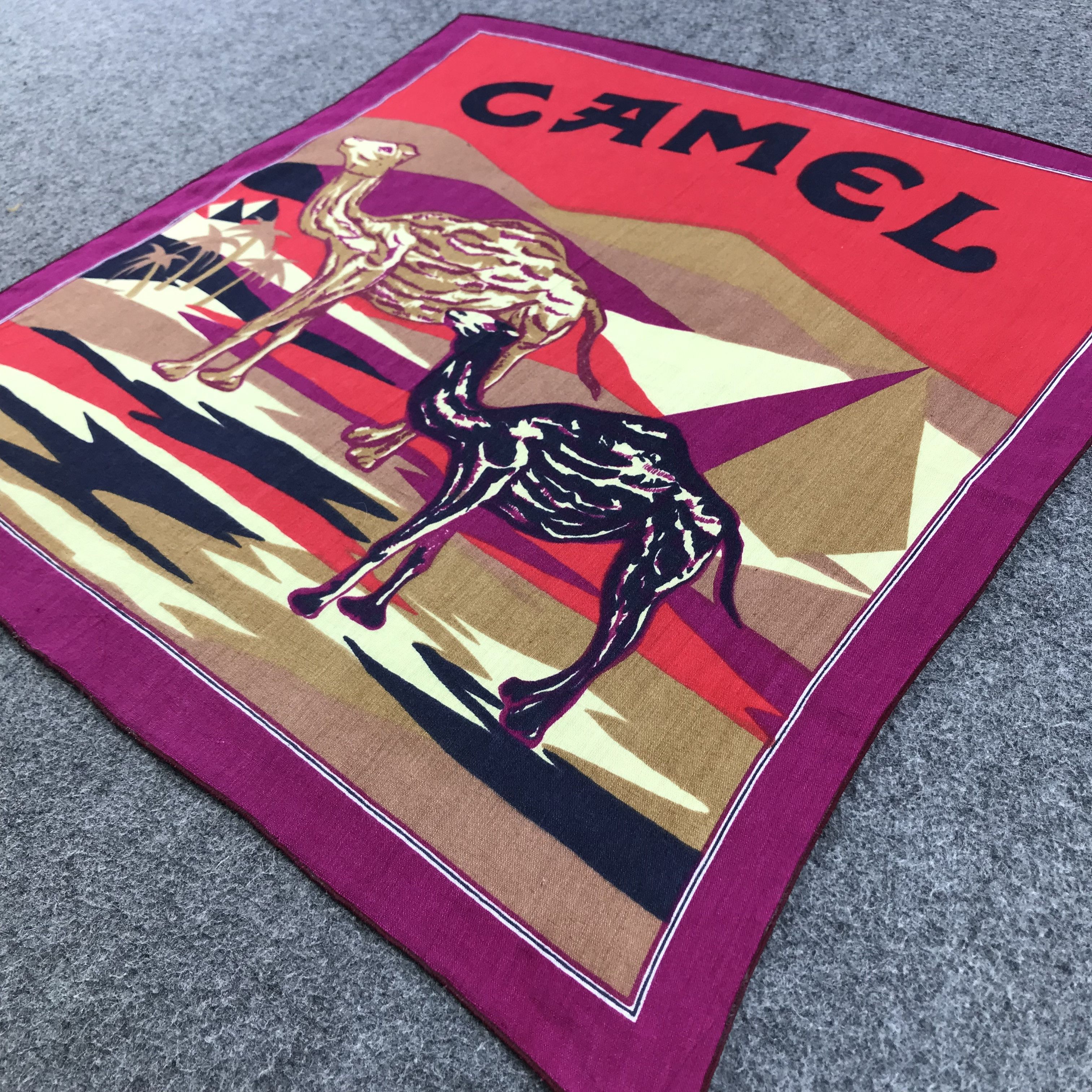 Camel Camel Vintage Handkerchief Neckerchief Bandana H1302 Size ONE SIZE - 3 Thumbnail