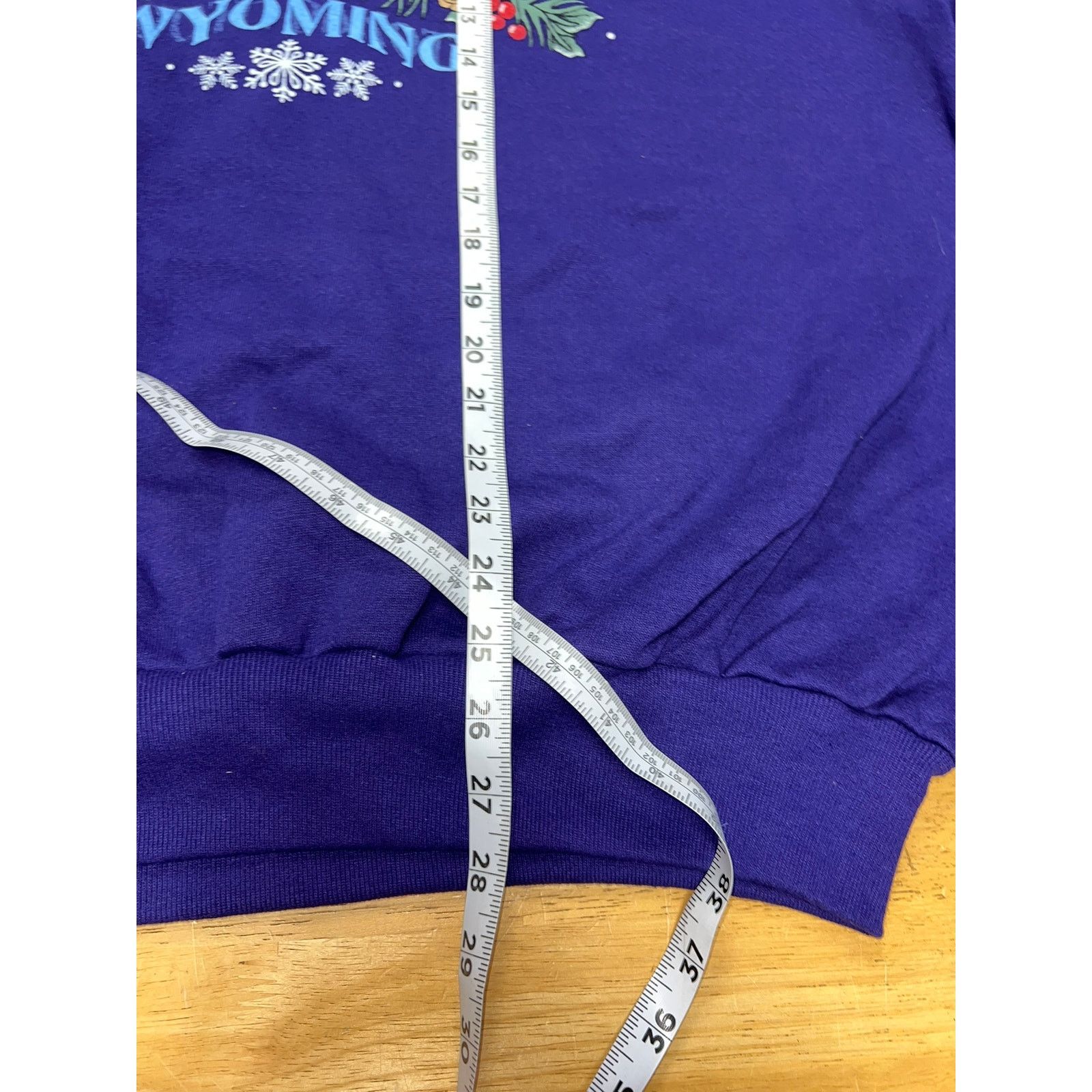 Jerzees Vintage Wyoming Sweatshirt Purple Bird Winter Crewneck 90s X Size US XL / EU 56 / 4 - 9 Thumbnail