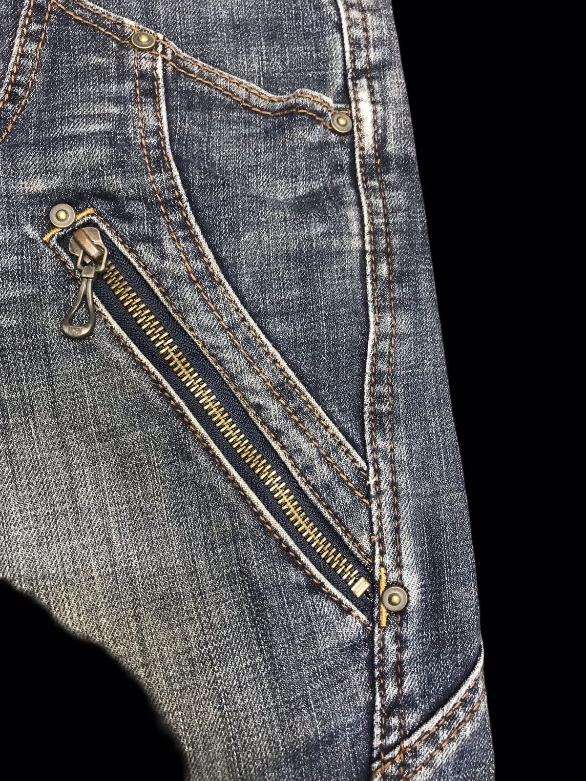 Designer × Japanese Brand 💥FLARE💥NICOLE Flare Assymetrical Seam Denim F73 Size US 31 - 8 Thumbnail