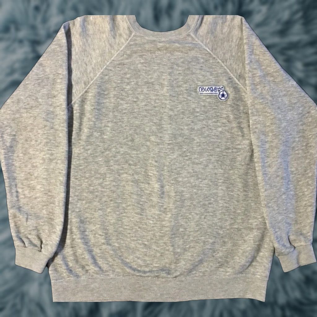 Vintage VINTAGE Dallas Cowboys Spellout Sweatshirt Hoodie M Gray USA Football 80s 90s Grunge Retro Super Bowl Mens Size US M / EU 48-50 / 2 - 1 Thumbnail