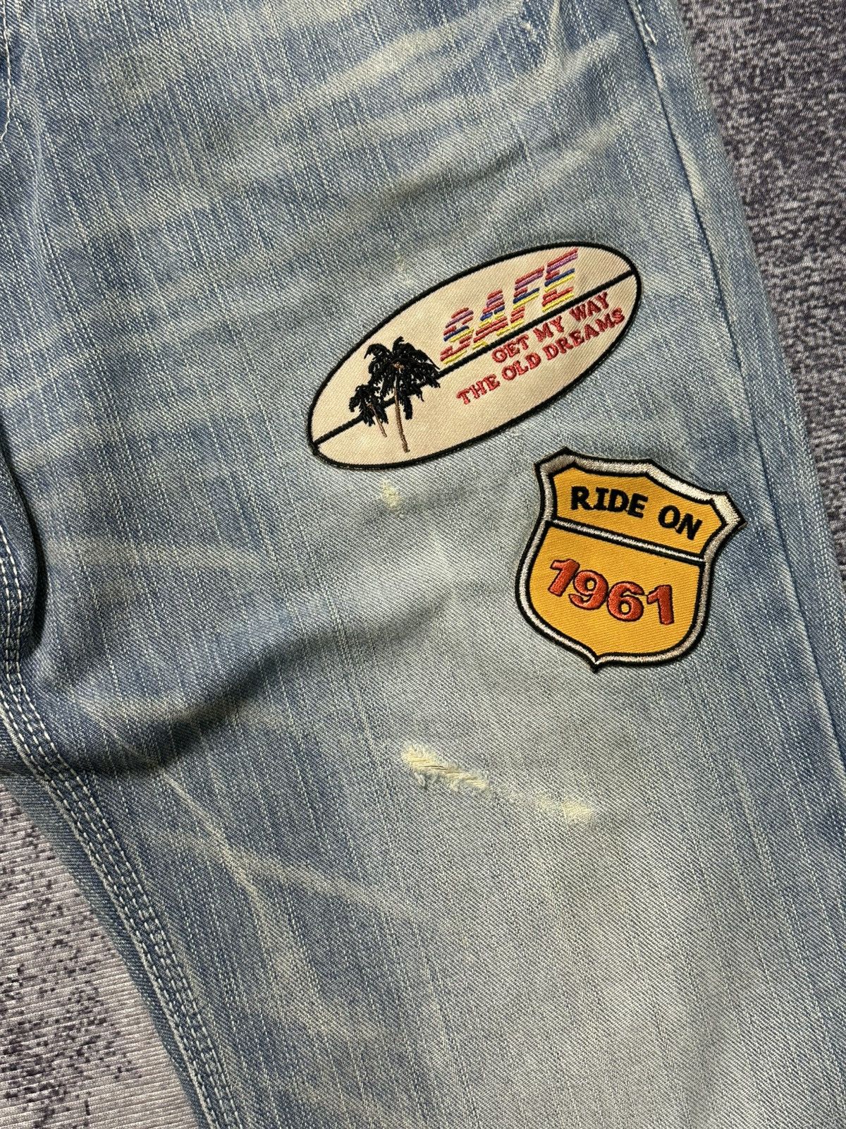Hysteric Glamour Vintage Edwin Distressed Patcwork Denim Size US 30 / EU 46 - 5 Thumbnail
