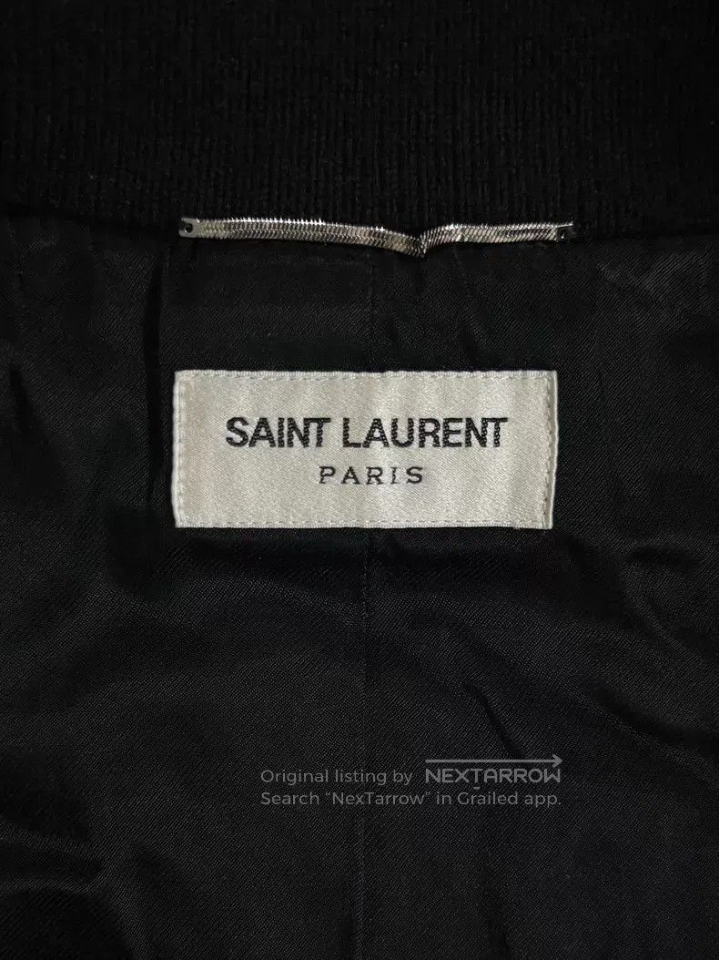 Saint Laurent Paris Saint Laurent Paris Black Samurai Wool and Leather Patchwo Size US M / EU 48-50 / 2 - 5 Thumbnail