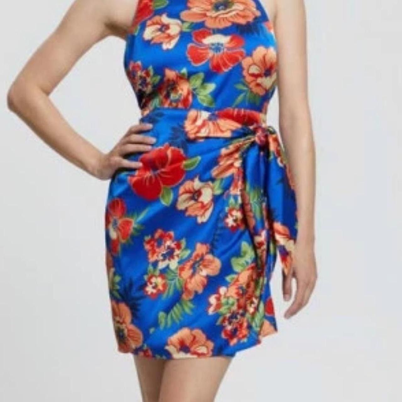 Guess GUESS Harper Halter Dress in Figueroa Floral Prin Size M / US 6-8 / IT 42-44 - 3 Thumbnail