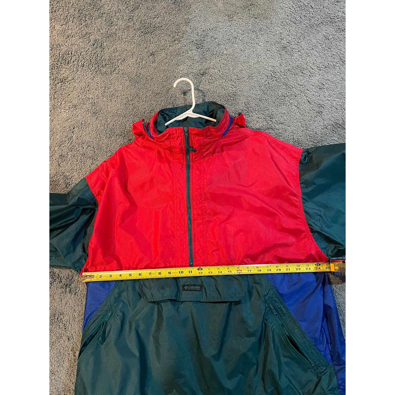 Columbia VTG Columbia Jacket Mens Red Green Windbreaker Full Zip XL Size US XL / EU 56 / 4 - 5 Thumbnail