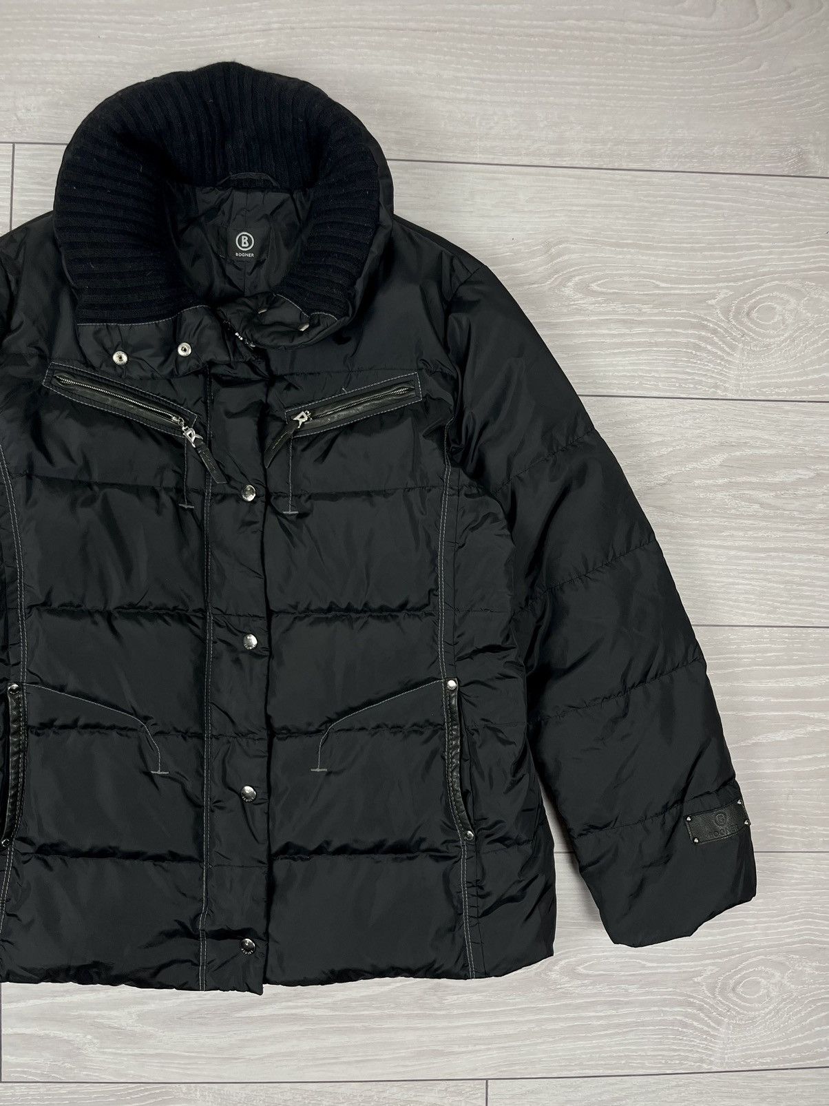 Bogner Bogner Black Womens Down Puffer Ski Jacket Size XL / US 12-14 / IT 48-50 - 2 Thumbnail