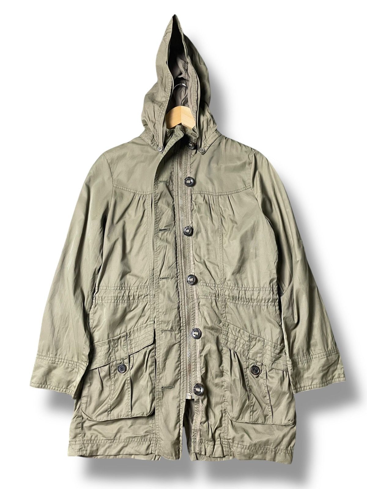 Japanese Brand × Vintage ALLER BIEN Brand Hooded Light Jacket (95) Size US XXS / EU 40 - 1 Thumbnail