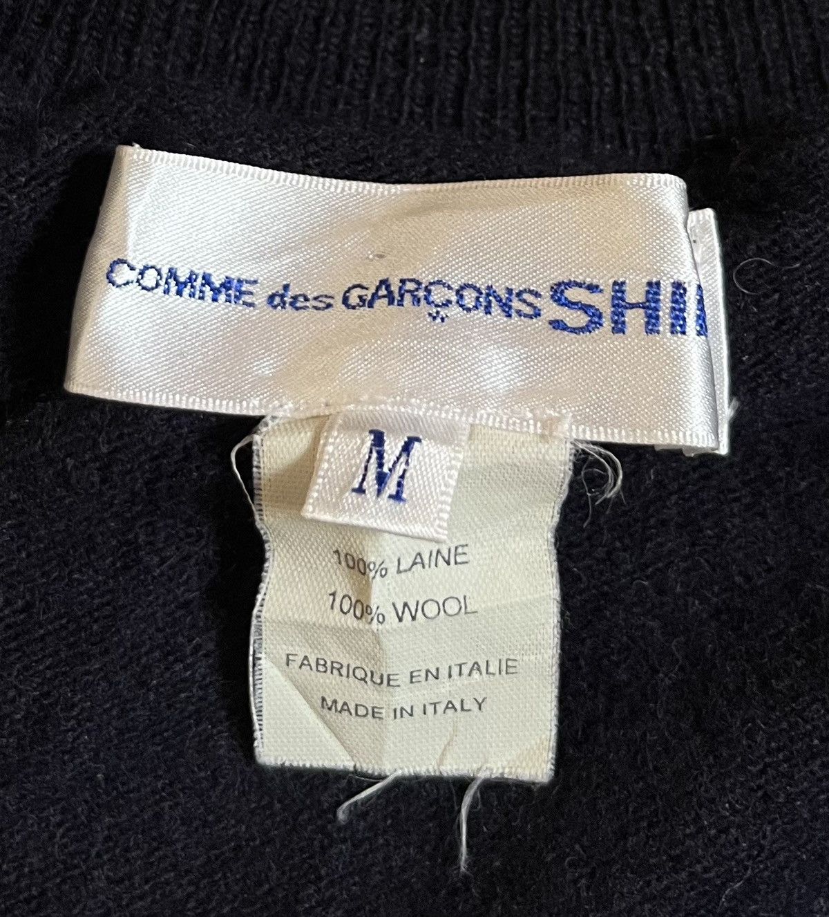 Comme des Garcons Vintage CDG SHIRT abstract rectangle boxy wool sweater Size US M / EU 48-50 / 2 - 3 Thumbnail