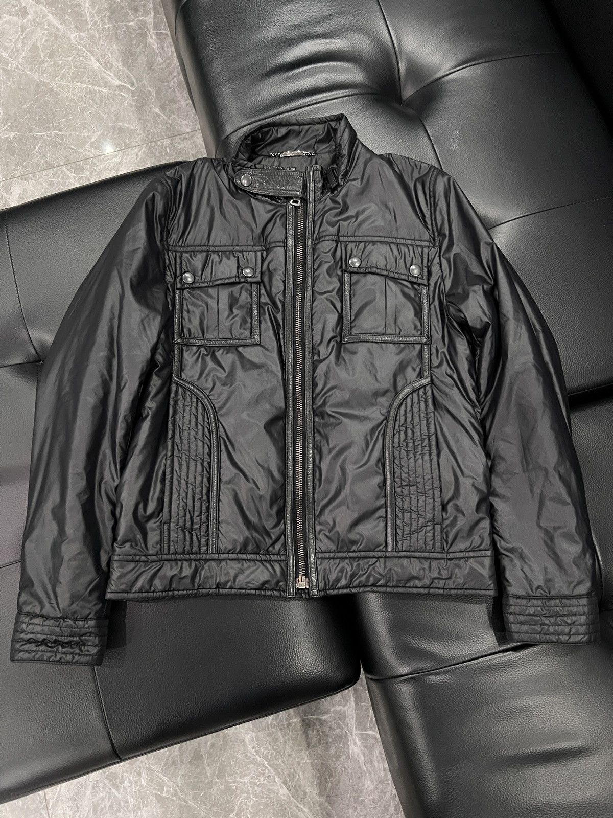 Dolce & Gabbana Dolce & Gabbana Nylon & Goatskin Trim Padded Jacket Size US M / EU 48-50 / 2 - 1 Thumbnail