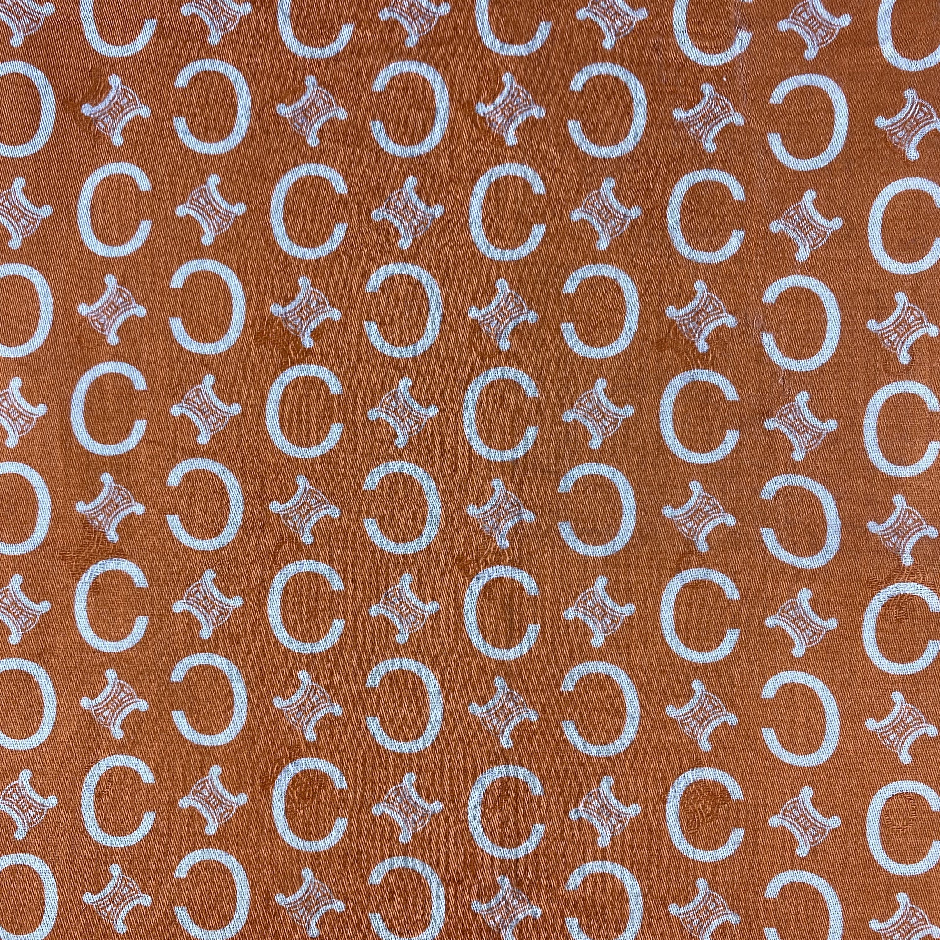 Celine × Vintage Celine Monogram Handkerchief/Neckerchief/Bandana HC718 Size ONE SIZE - 4 Thumbnail