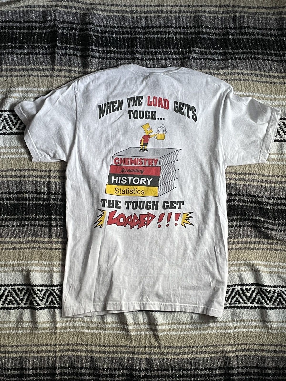Gildan Crazy Vintage Party On Bart Tee Size US M / EU 48-50 / 2 - 1 Thumbnail