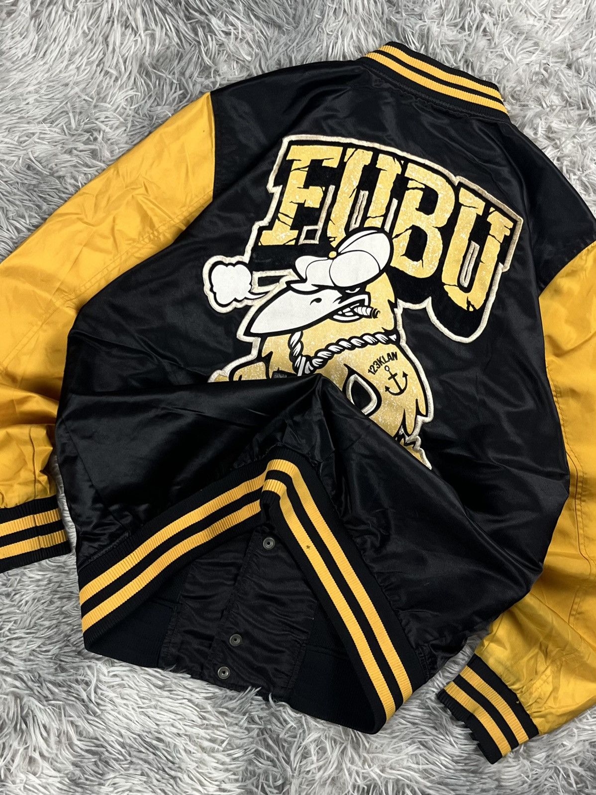 Fubu Fubu the collection x 123klan Varsity jacket yellow Size US L / EU 52-54 / 3 - 9 Thumbnail