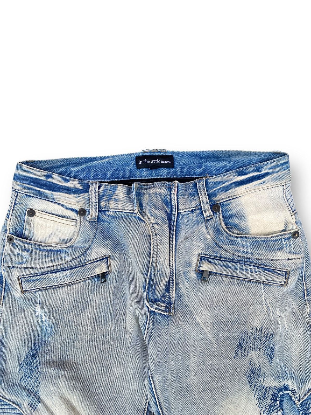In The Attic Vintage In The Attic Biker Denim Pants Jeans. #D8 Size US 32 / EU 48 - 2 Thumbnail