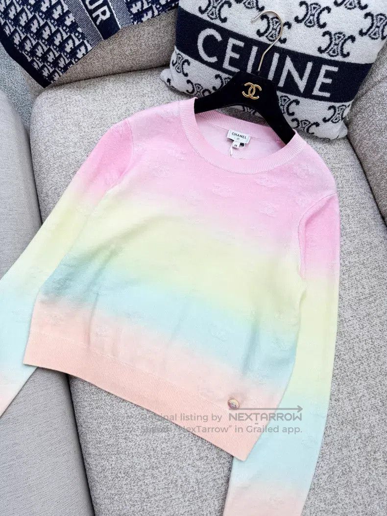Chanel Chanel Double C relief logo cashmere long sleeves Size XS / US 0-2 / IT 36-38 - 2 Thumbnail