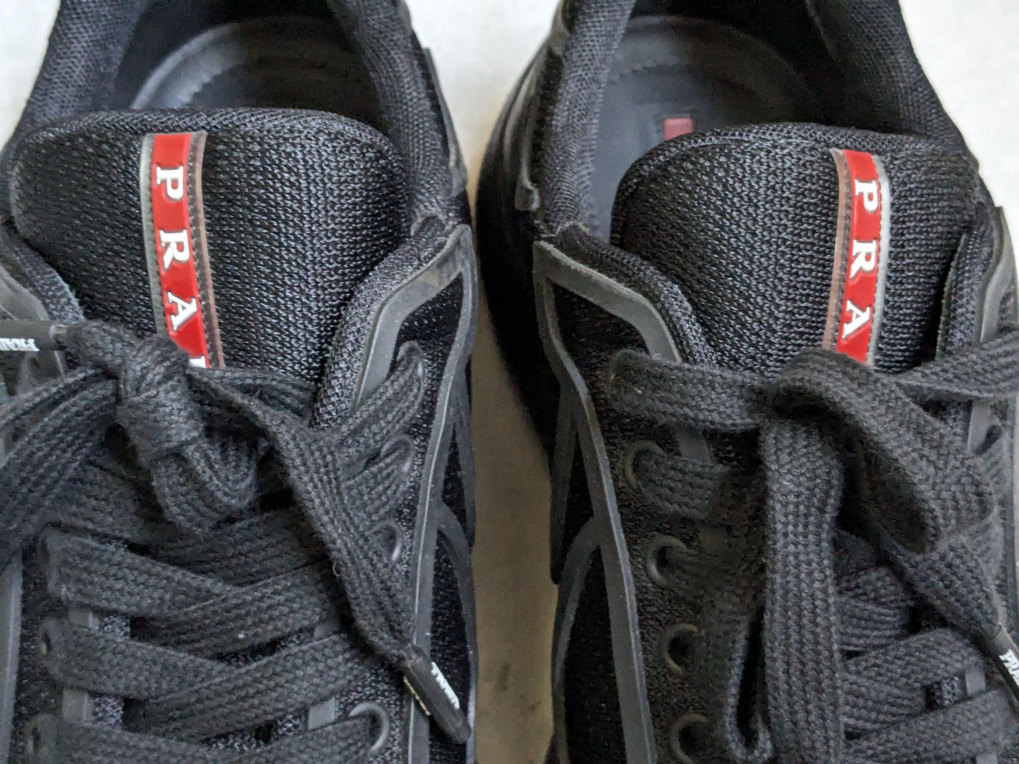 Prada Prada America's Cup Sneakers Black Red Low Tops 11 Size US 11 / EU 44 - 7 Thumbnail