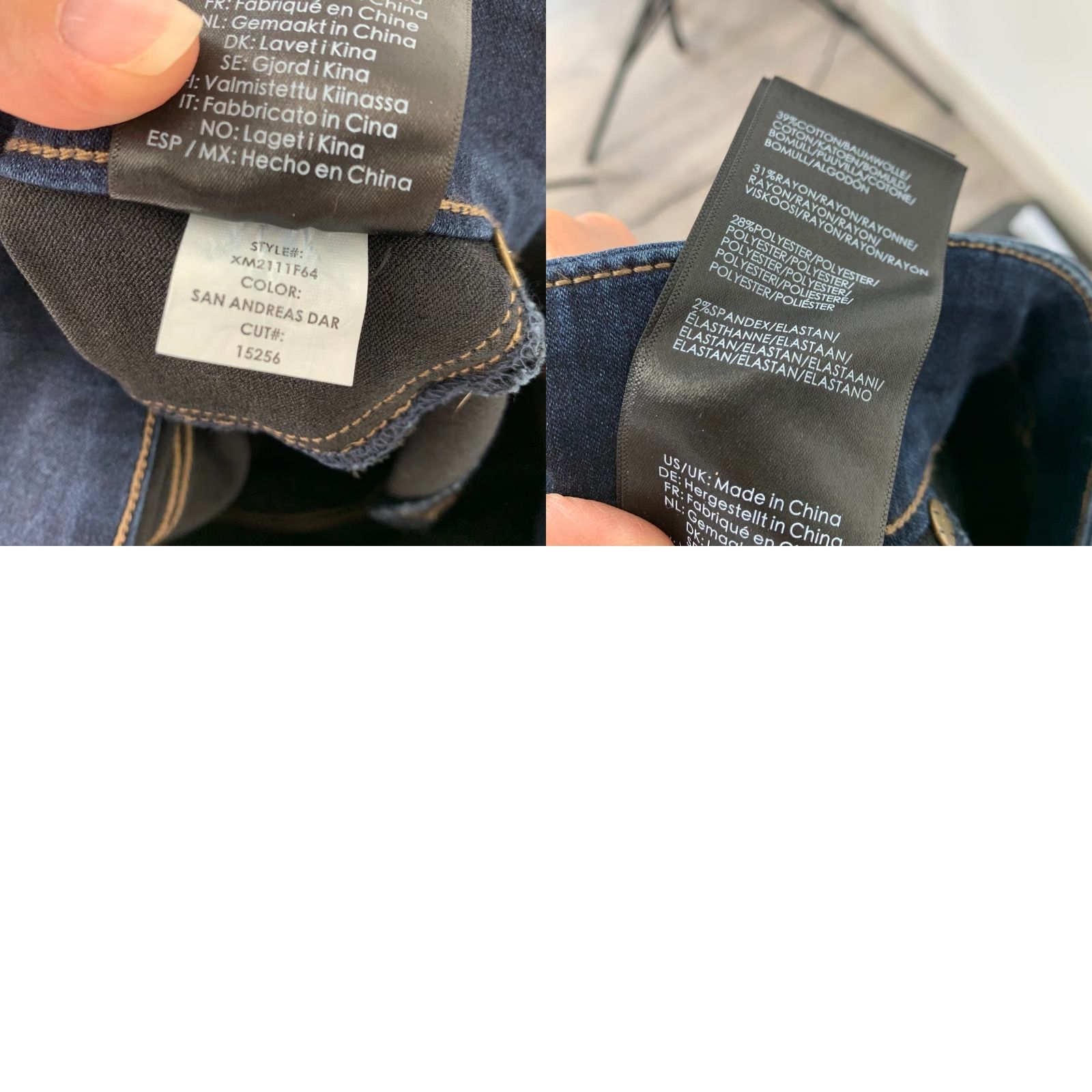 Vintage Liverpool Jeans Jegging Dark Blue Size 2 26 Women Slim Cotton Blend Denim (Regular) Inseam 27.75 in Pockets Stretch Size 26" / US 2 / IT 38 - 8 Thumbnail