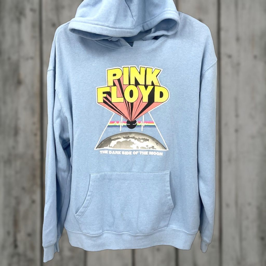 Vintage Pink Floyd The Dark Side Of The Moon Men’s Size XXL Blue Oversized Pullover Hoodie Mens Graphic Print 2XL Fashion Rock & Roll Regular Casual Size US XXL / EU 58 / 5 - 1 Thumbnail
