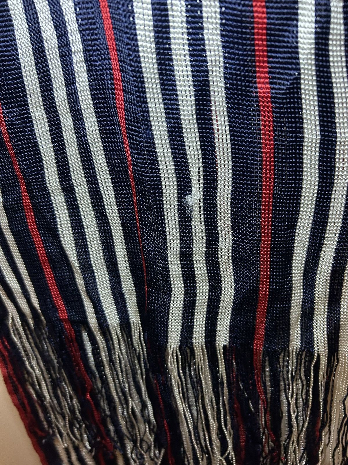 Burberry Vintage Burberry multi colour stripe poly knit scarf Size ONE SIZE - 6 Thumbnail