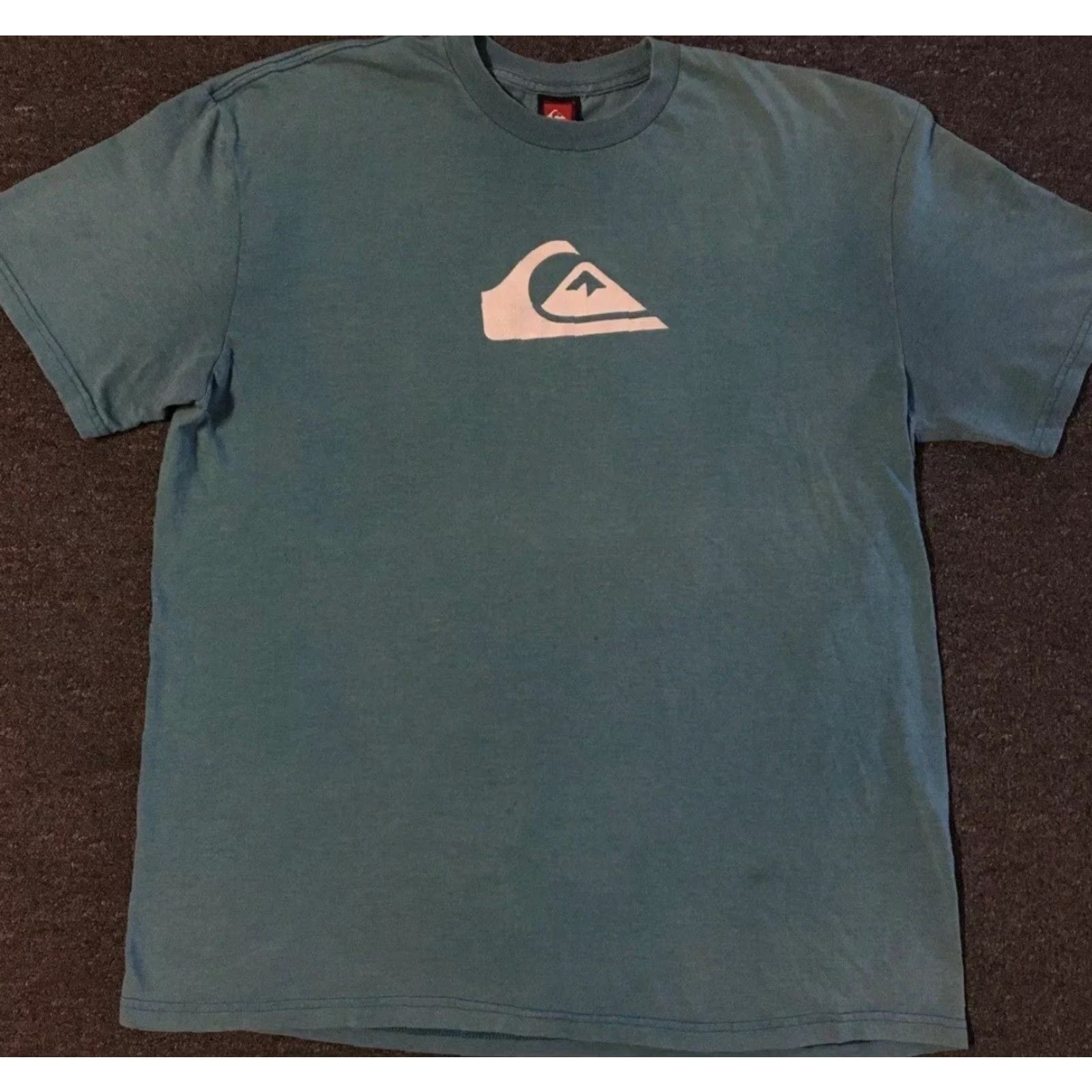 Billabong VINTAGE Quiksilver Faded Distress Shirt XL Surf Skate Grunge Gotcha 90s Y2K TC T-Shirt Mens XL Green Blue Beach Ocean Pattern Striped Graphic Tee Size US XL / EU 56 / 4 - 2 Thumbnail