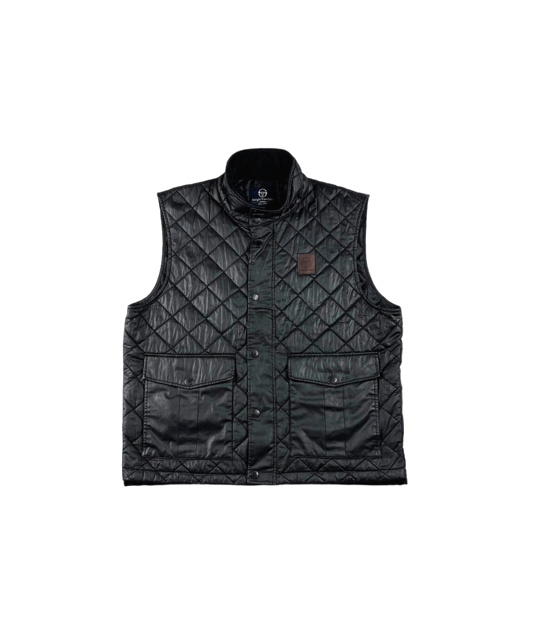 Sergio Tacchini × Vintage Vintage Sergio Tacchini Quilted Vest XL Size US XL / EU 56 / 4 - 1 Thumbnail