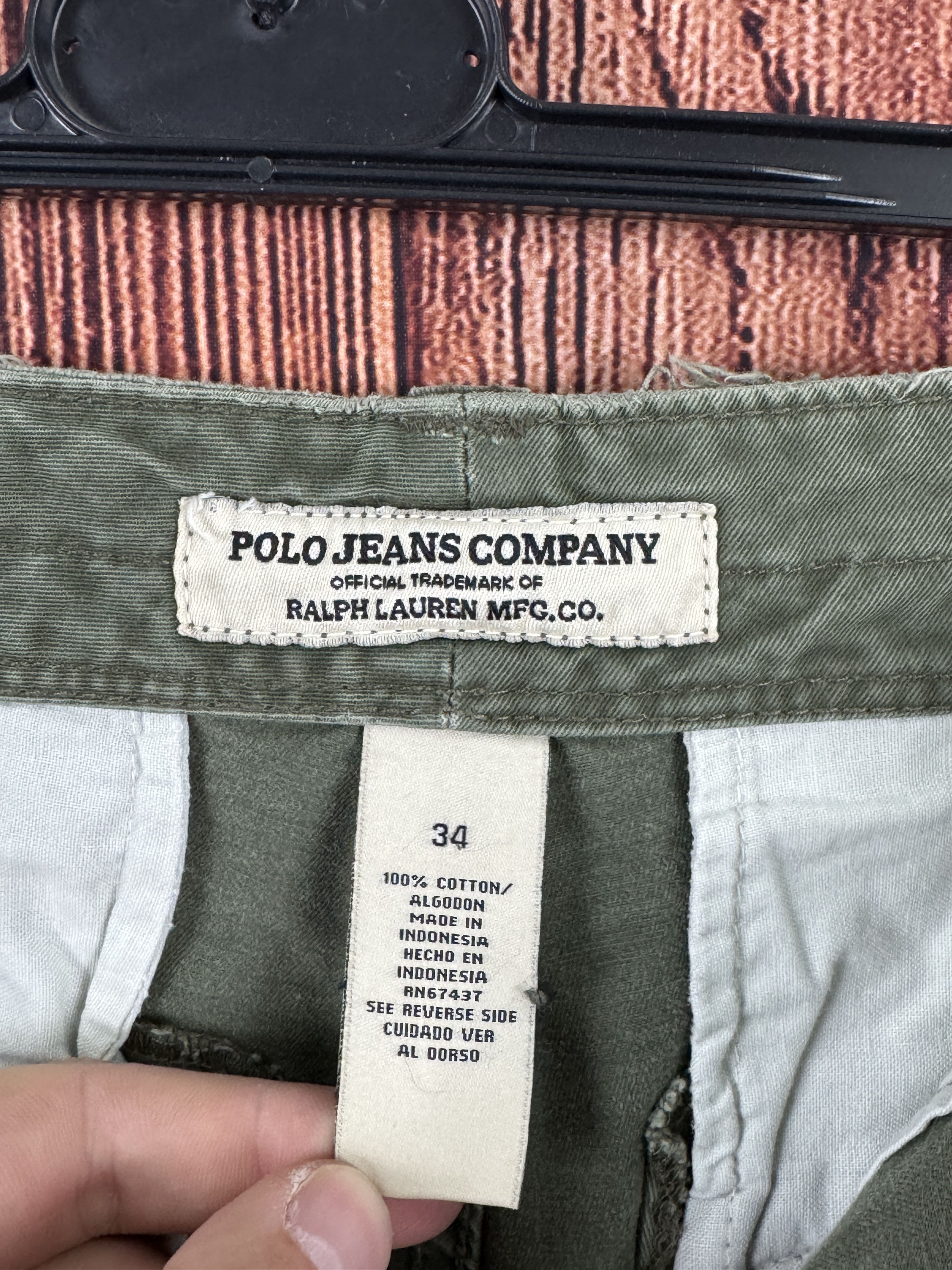 Ralph Lauren Vintage 90s Polo Jeans Company Ralph Lauren Military Cargo Size US 34 / EU 50 - 9 Thumbnail