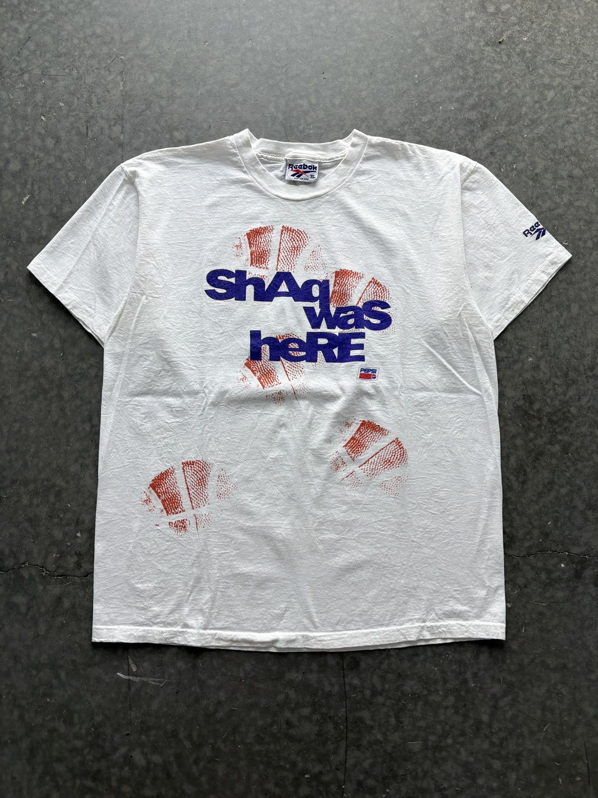 Reebok Vintage 90s Shaq Pepsi Promo Tee Size US XL / EU 56 / 4 - 1 Thumbnail