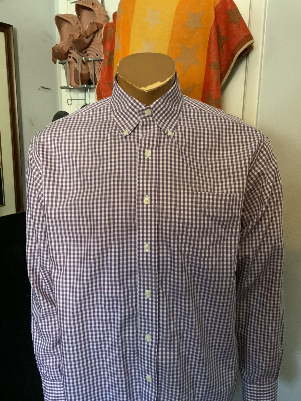 Brooks Brothers Brooks Brothers 346 Original Polo Plaid Button Dress Shirt Size US S / EU 44-46 / 1 - 8 Thumbnail