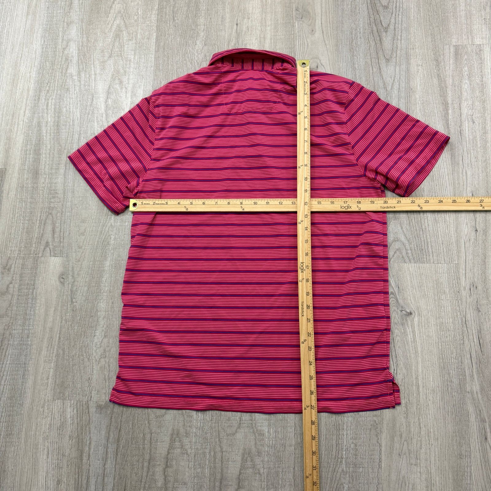 Tommy Bahama Tommy Bahama Island Zone Polo Shirt Men's Small Pink Striped Size US S / EU 44-46 / 1 - 7 Thumbnail
