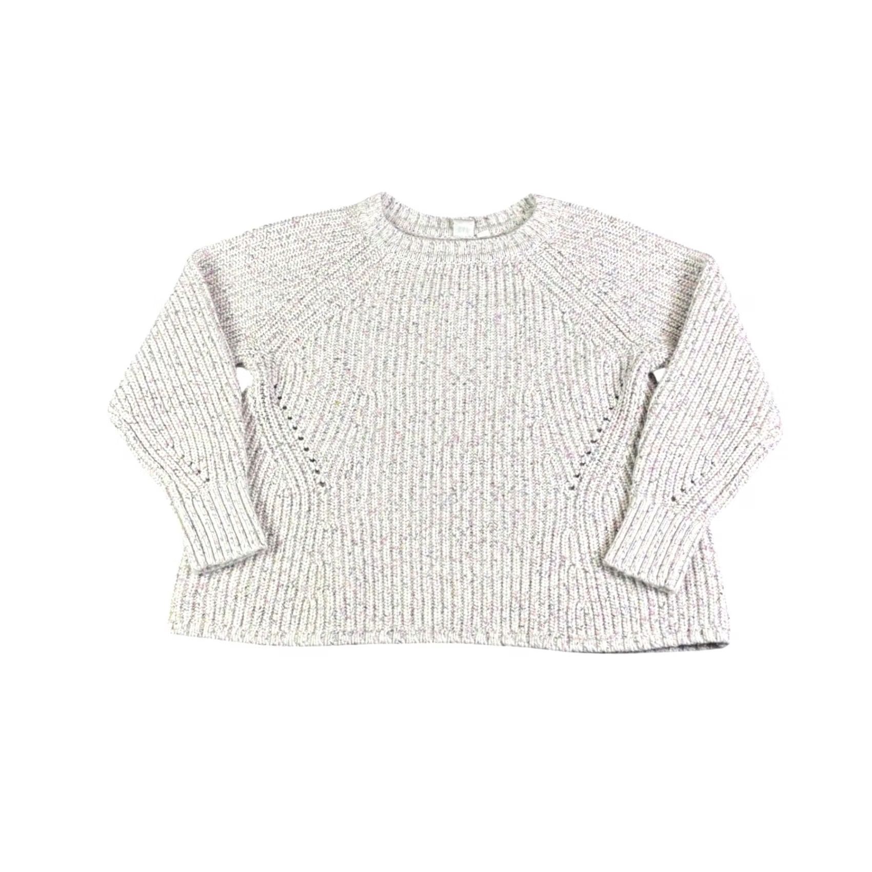 Gap Gap Womens Confetti Multicolor Chunky-Knit Raglan Pullover Sweater Large Size L / US 10 / IT 46 - 2 Thumbnail