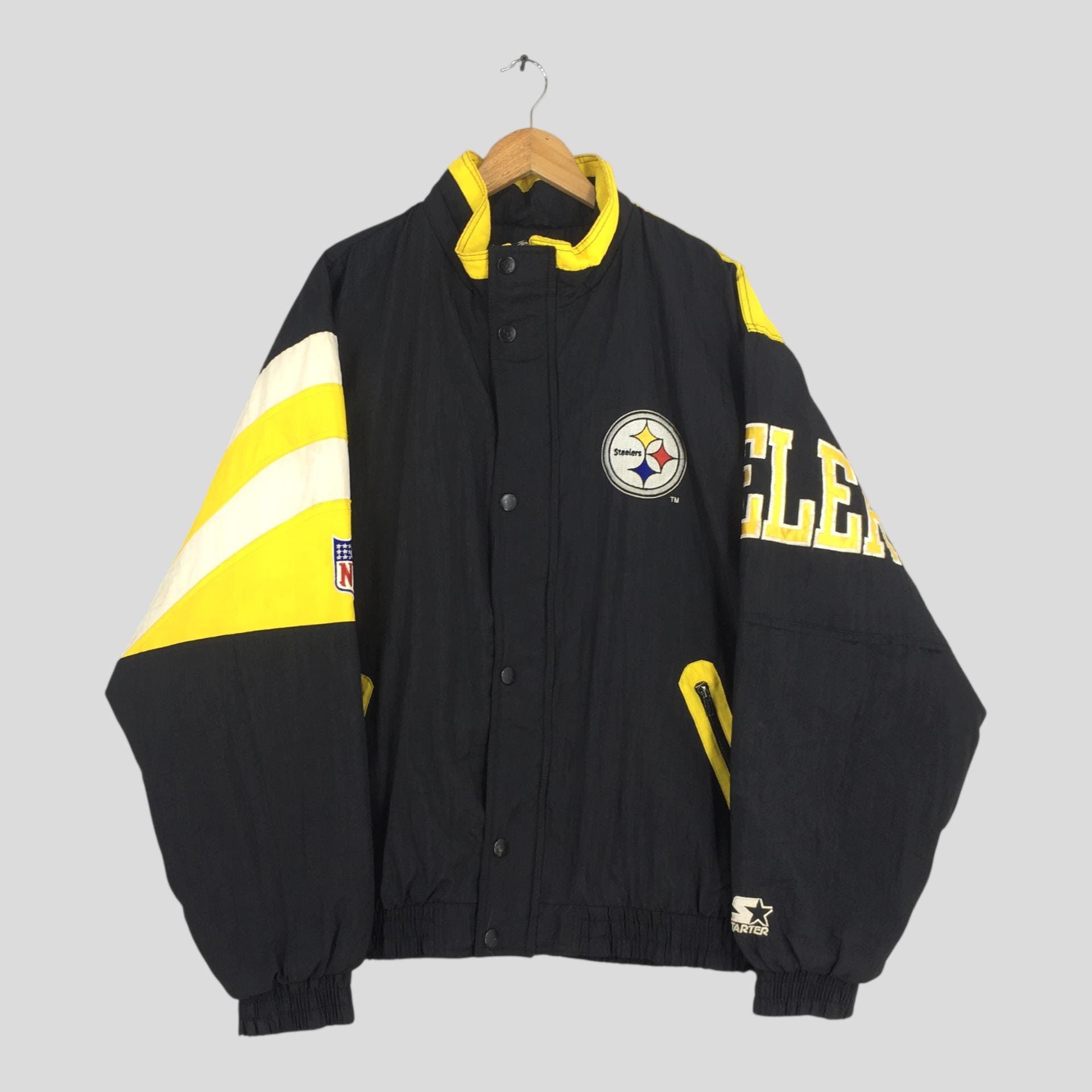 Vintage 90s Pittsburgh Steelers NFL Football Jacket Large